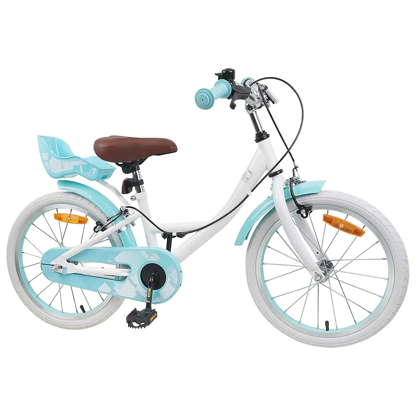 Kinderfahrrad 18 Zoll for 5-7 Years Old Weiß