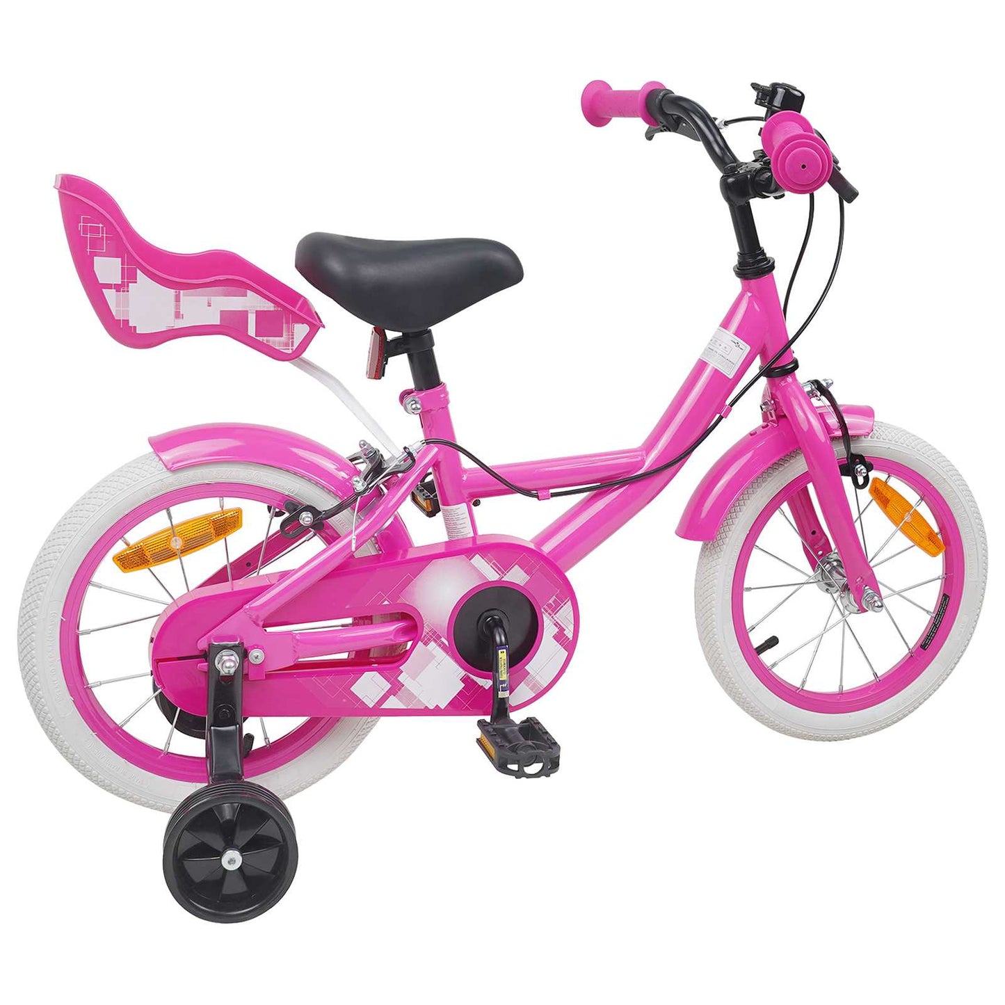 Kinderfahrrad 16 Zoll for 4-6 Years Old Rosa