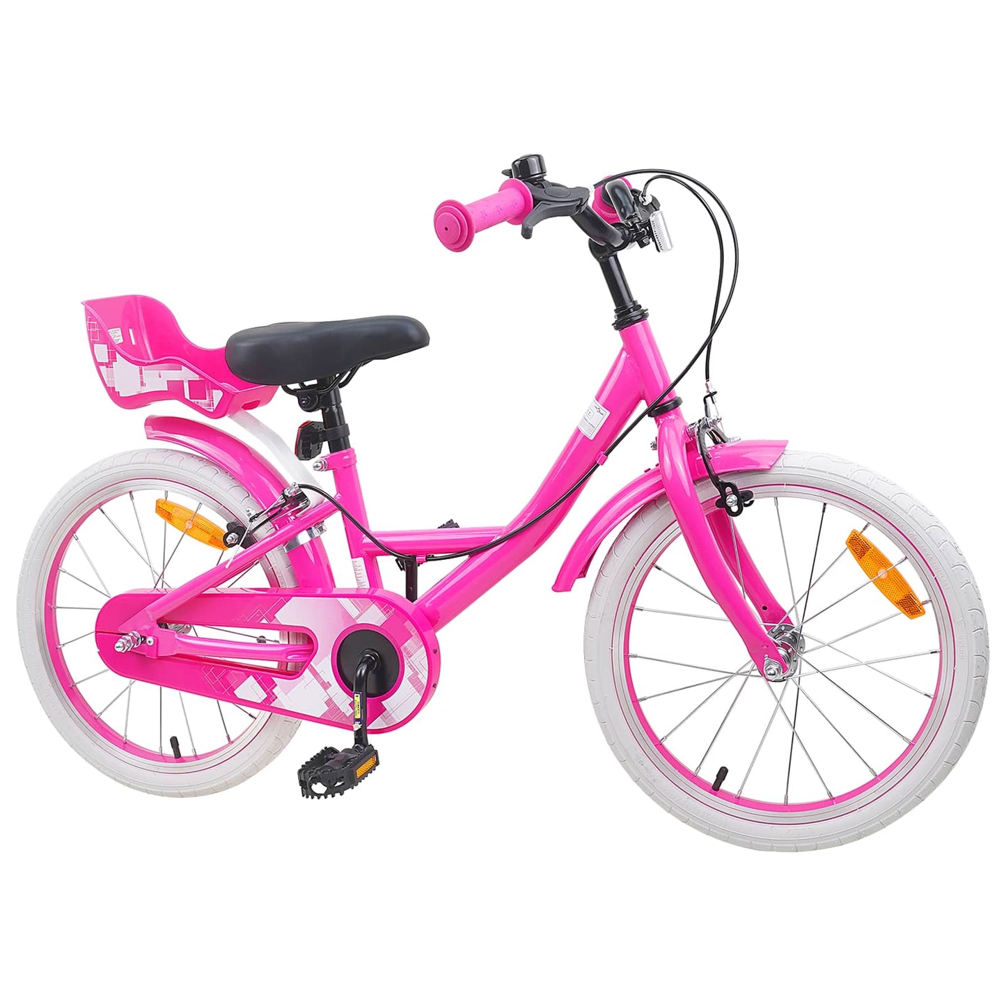 Kinderfahrrad 18 Zoll for 5-7 Years Old Rosa