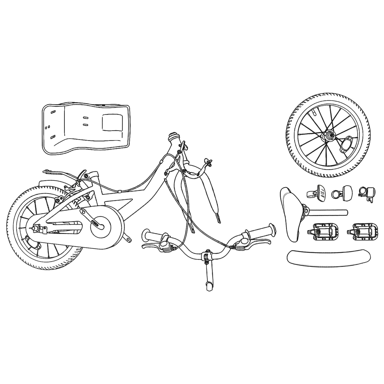 Kinderfahrrad 18 Zoll for 5-7 Years Old Rosa