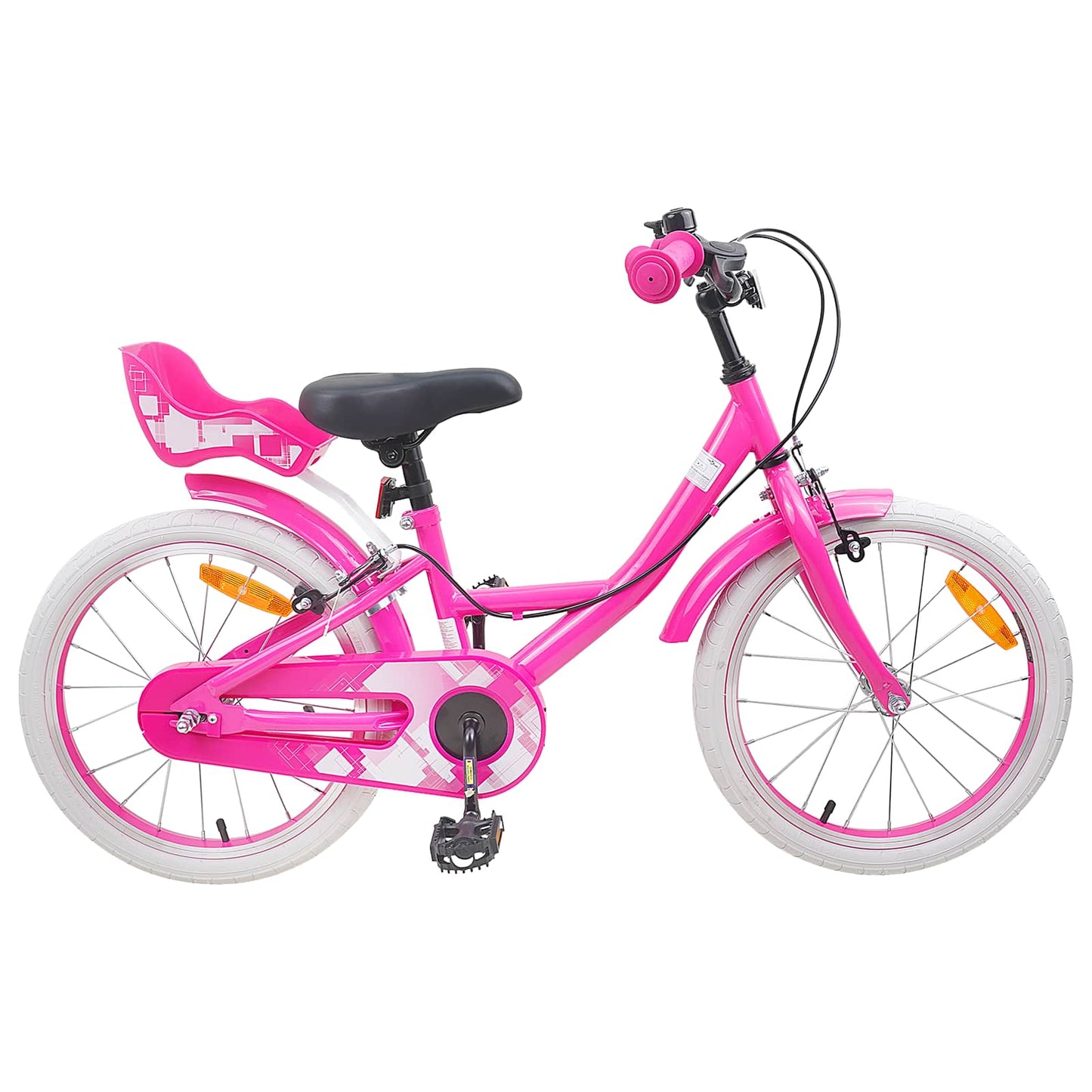 Kinderfahrrad 18 Zoll for 5-7 Years Old Rosa