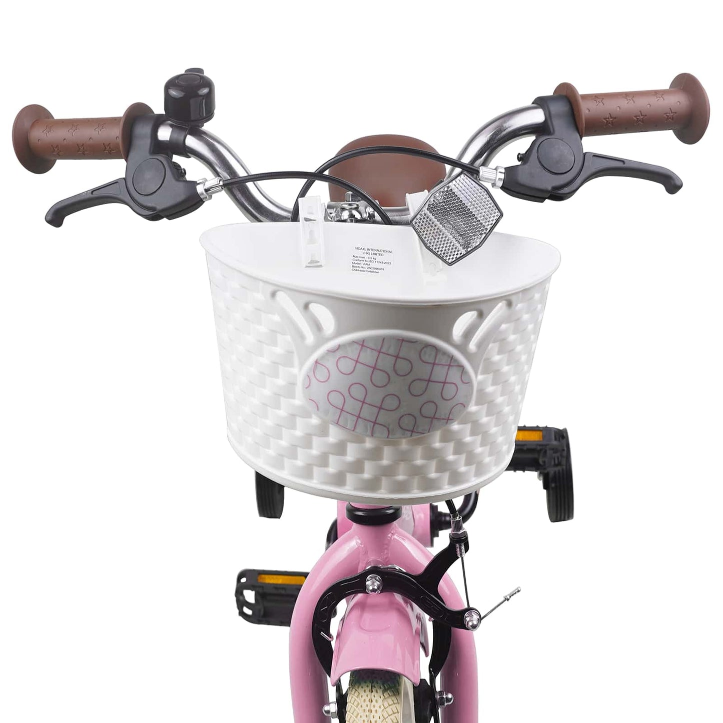 Kinderfahrrad 14 Zoll für 3-5 Jahre alt Hellrosa