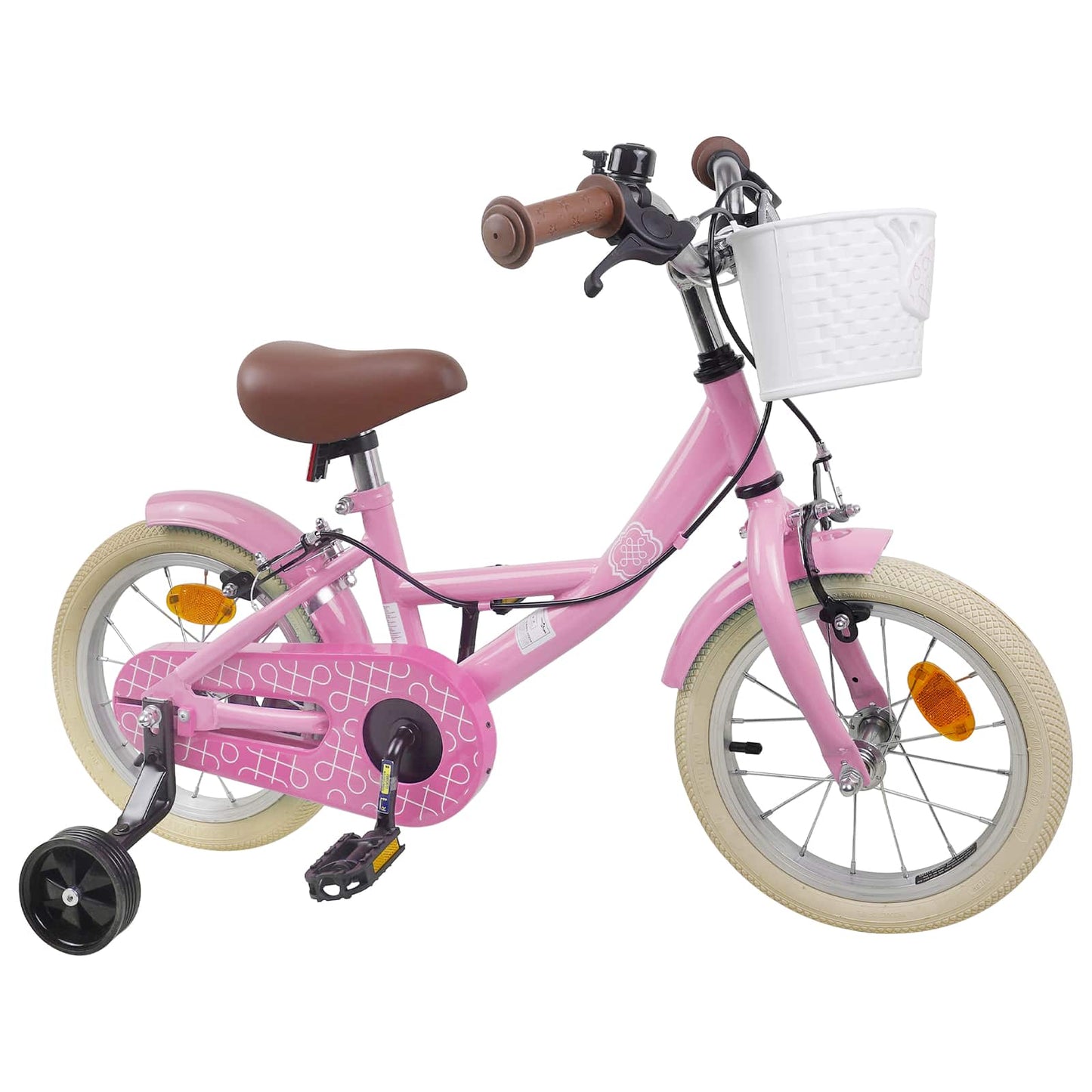 Kinderfahrrad 14 Zoll für 3-5 Jahre alt Hellrosa