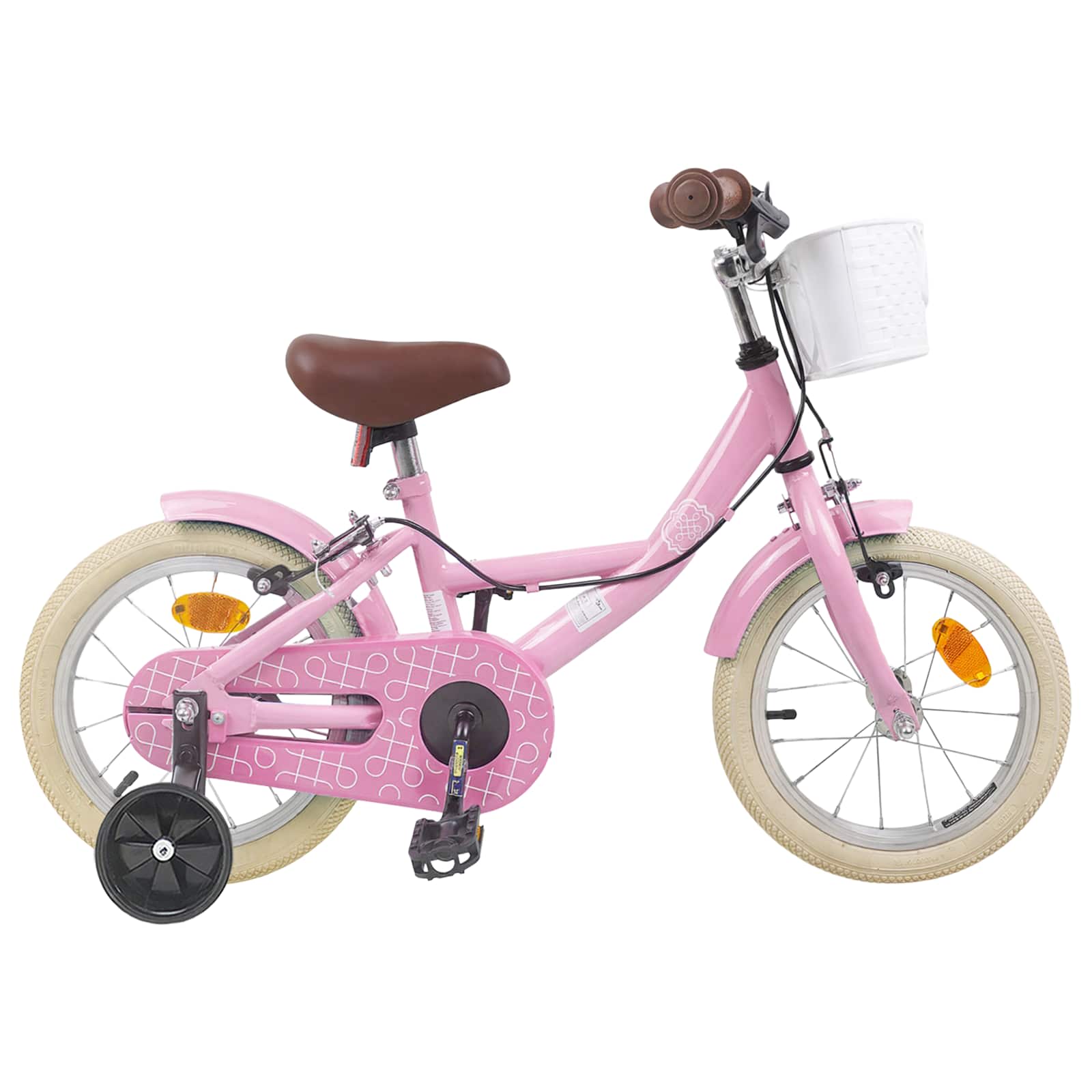 Kinderfahrrad 14 Zoll für 3-5 Jahre alt Hellrosa