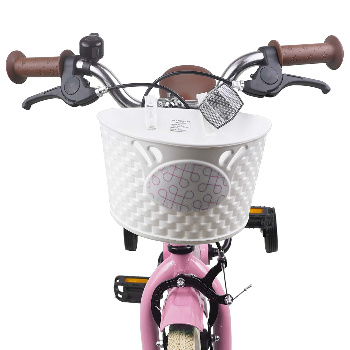 Kinderfahrrad 16 Zoll für 4-6 Jahre alt Hellrosa