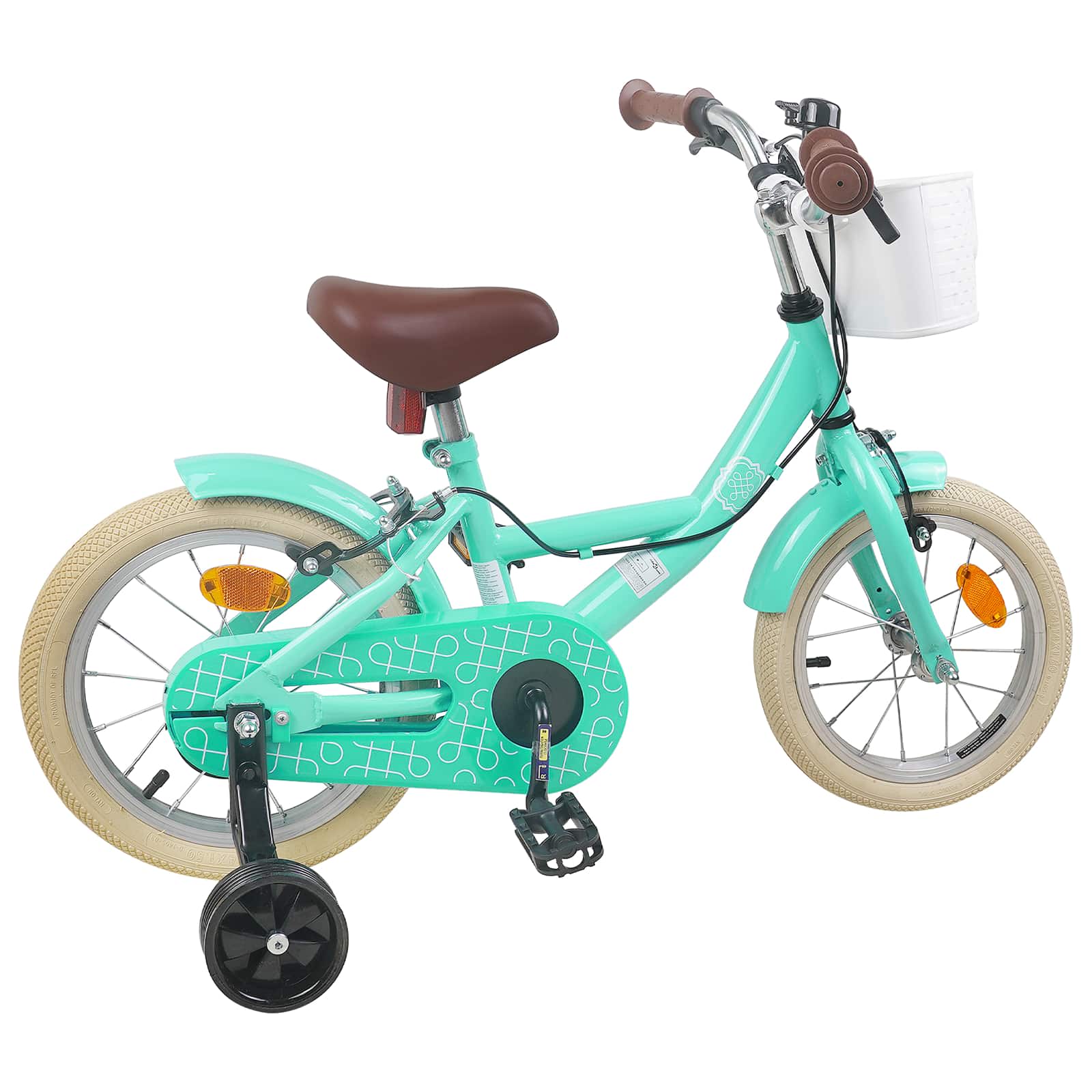 Kinderfahrrad 12 Zoll für 2-4 Jahre alt Meergrün