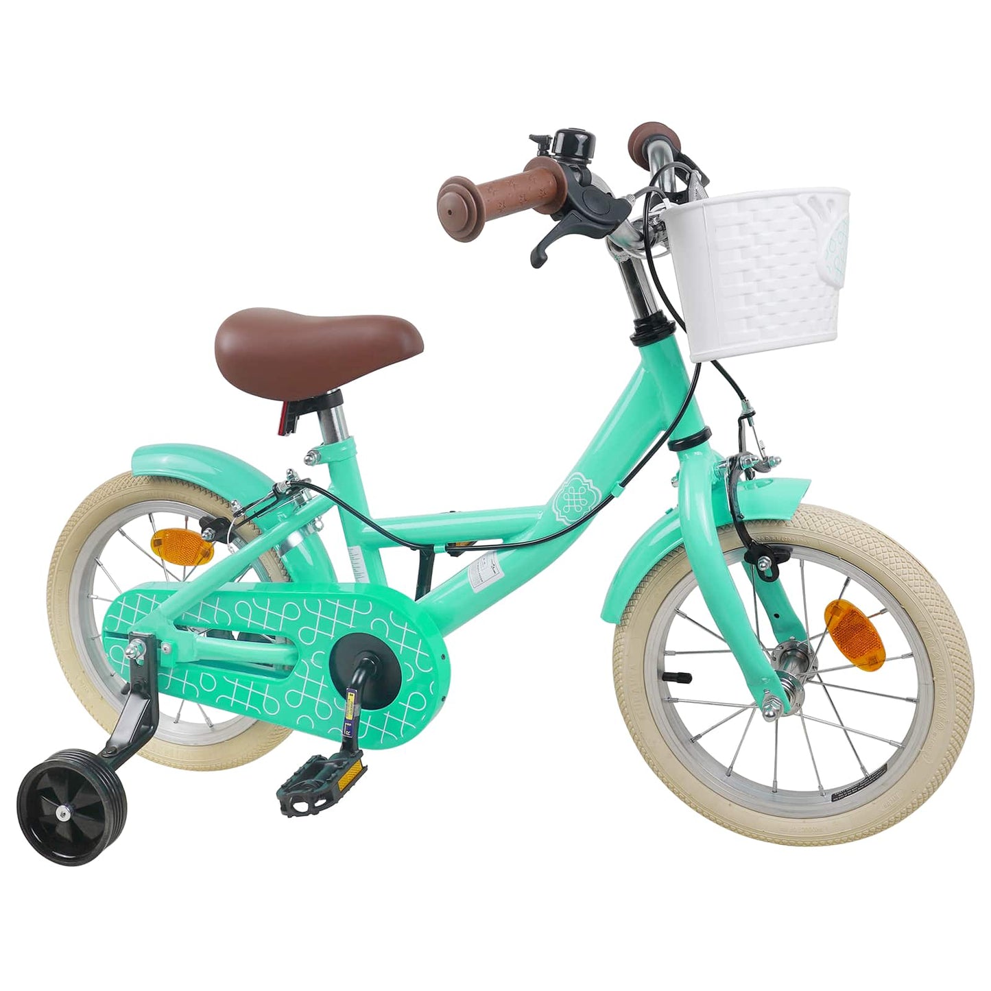 Kinderfahrrad 14 Zoll für 3-5 Jahre alt Meergrün