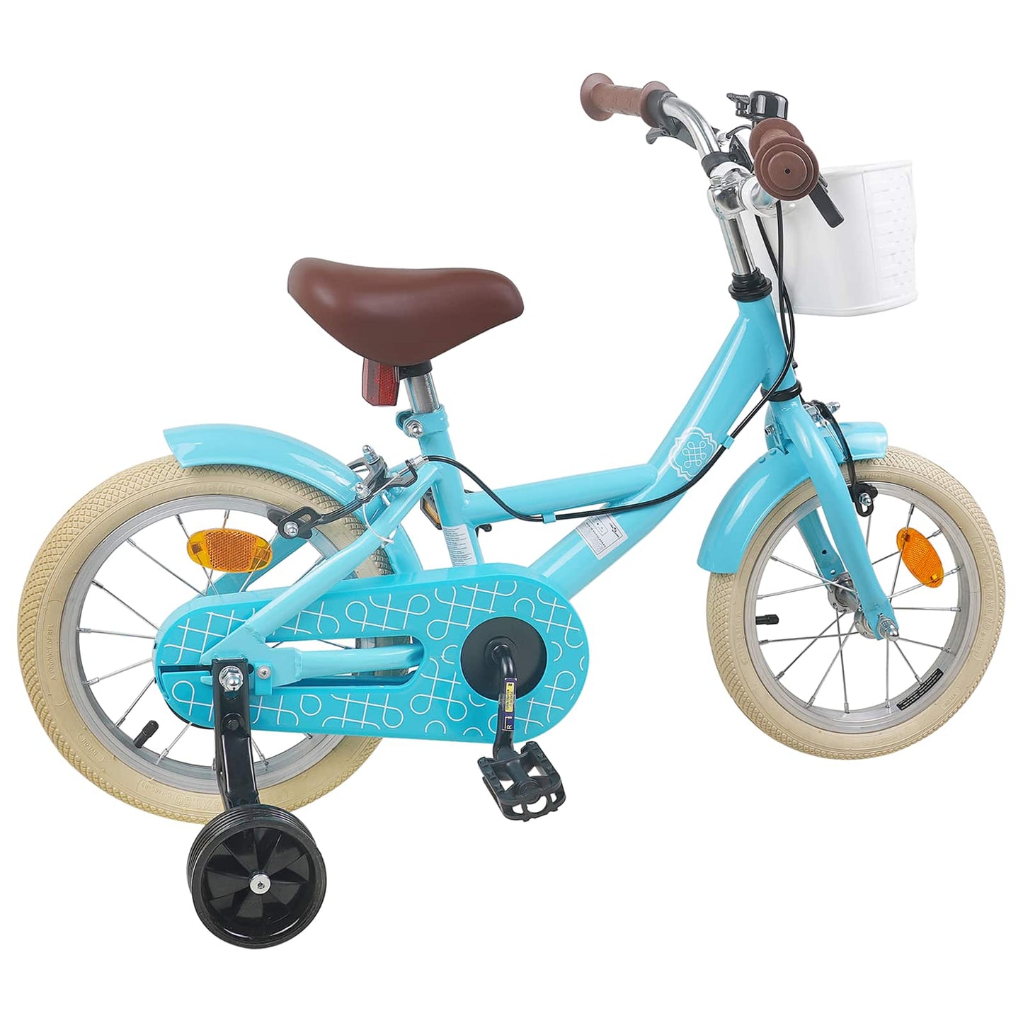 Kinderfahrrad 16 Zoll für 4-6 Jahre alt Himmelblau