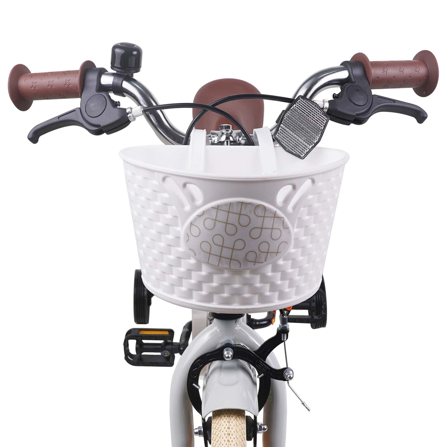 Kinderfahrrad 16 Zoll für 4-6 Jahre alt Hellgrau