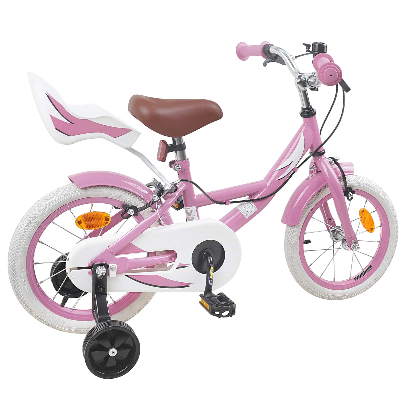 Kinderfahrrad 14 Zoll for 3-5 Years Old Hellrosa