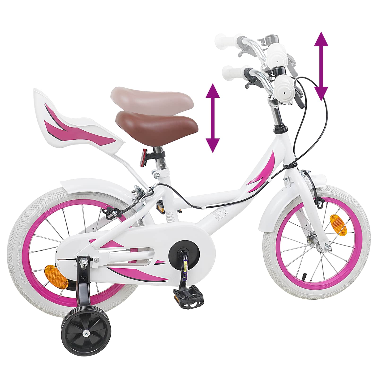 Kinderfahrrad 12 Zoll for 2 to 4 years old Weiß