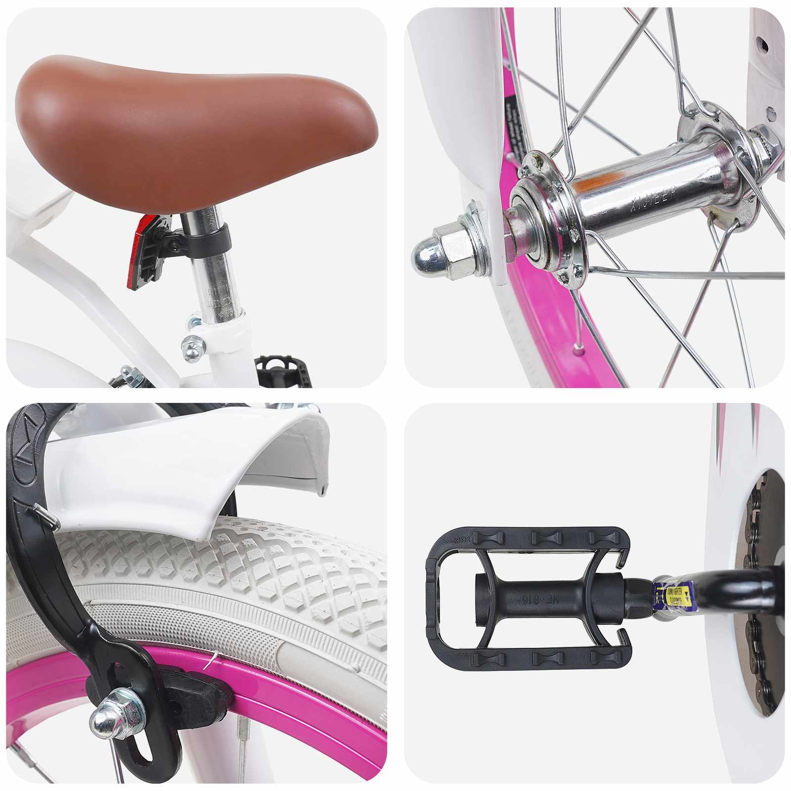 Kinderfahrrad 14 Zoll for 3-5 Years Old Weiß