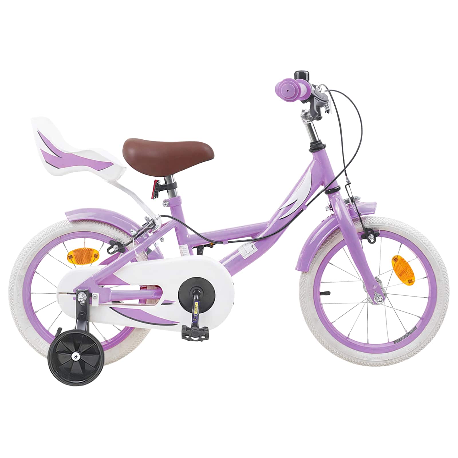 Kinderfahrrad 16 Zoll for 4-6 Years Old Lila
