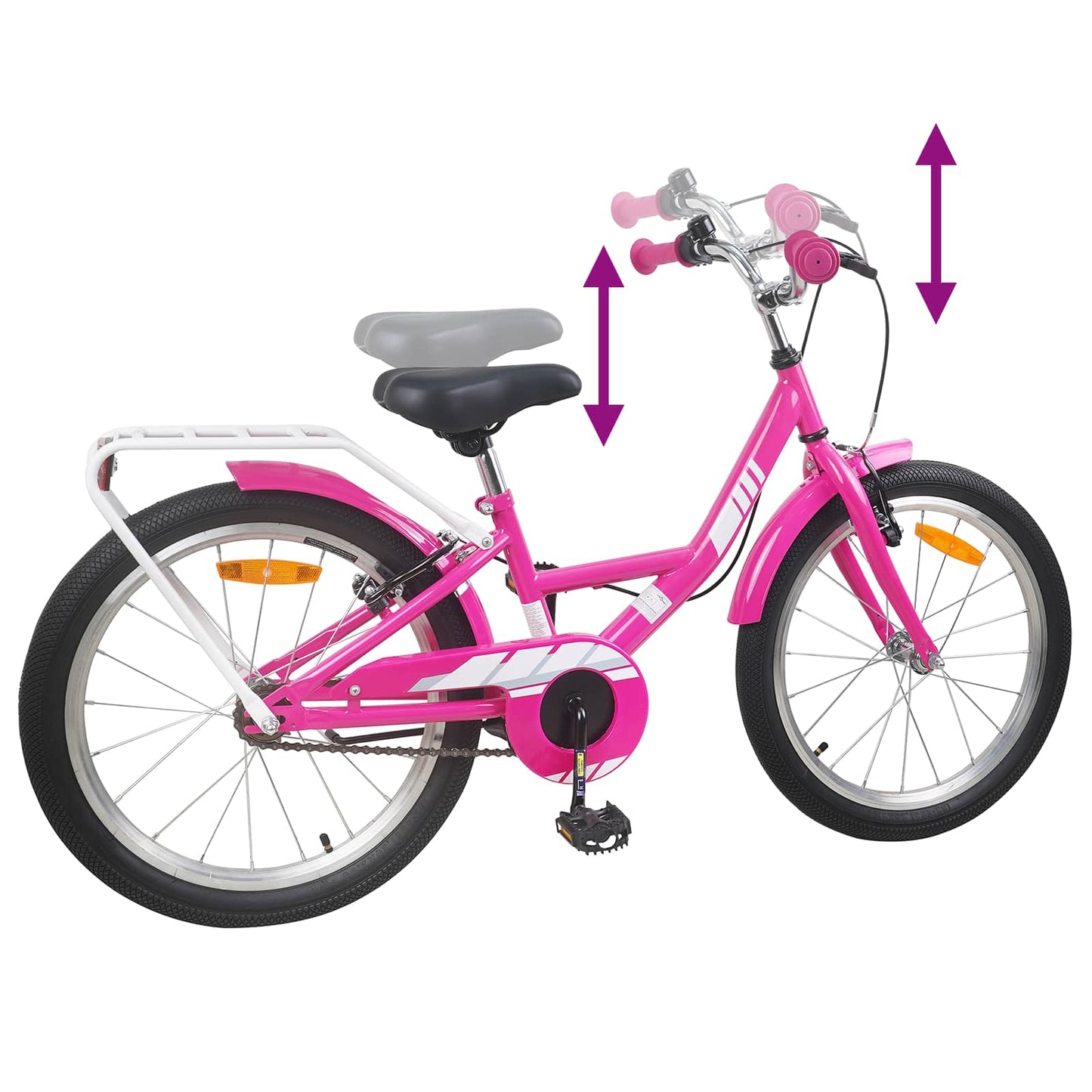 Kinderfahrrad 20 Zoll für 6-11 Jahre alt Rosa