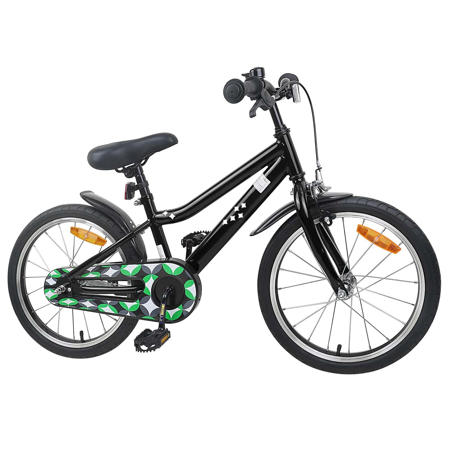 Kinderfahrrad 18 Zoll for 5-7 Years Old Schwarz