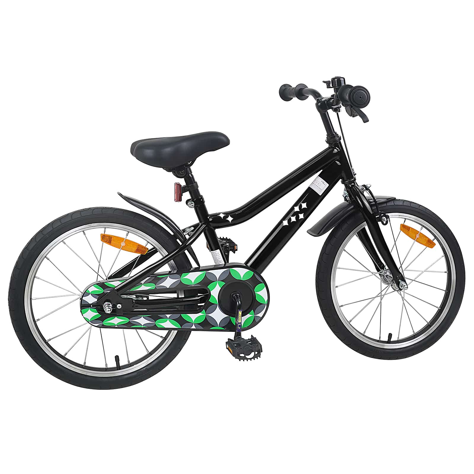 Kinderfahrrad 18 Zoll for 5-7 Years Old Schwarz
