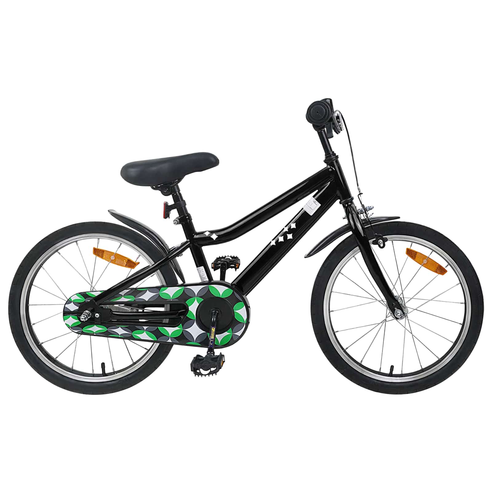 Kinderfahrrad 18 Zoll for 5-7 Years Old Schwarz