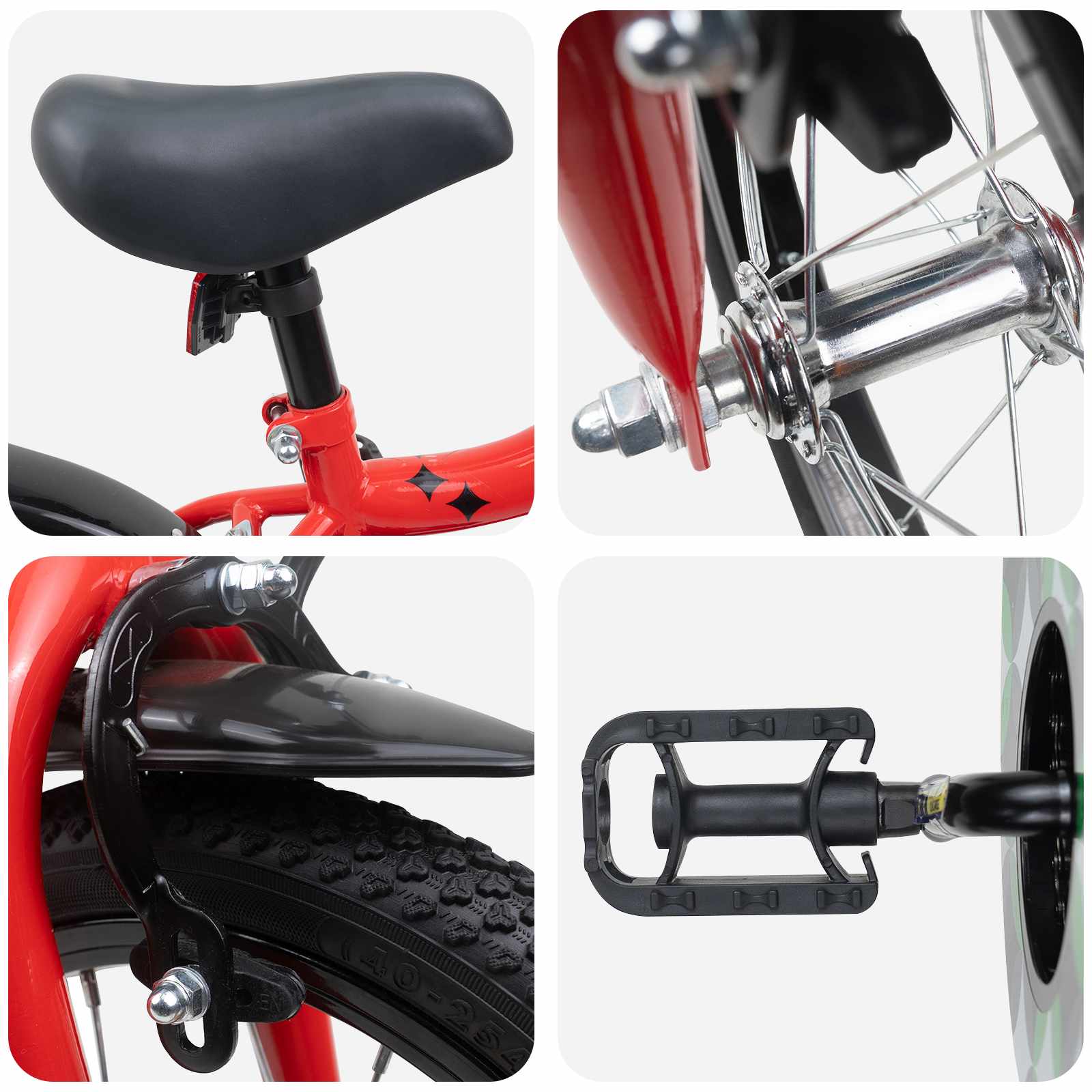 Kinderfahrrad 12 Zoll for 2 to 4 years old Rot