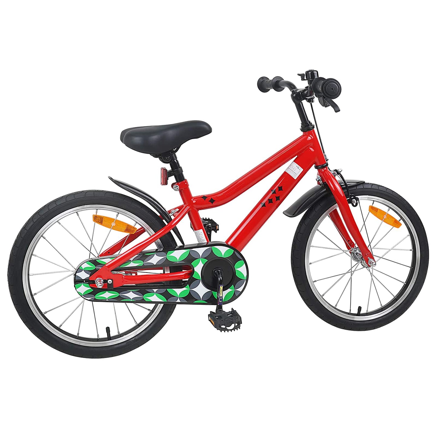 Kinderfahrrad 18 Zoll for 5-7 Years Old Rot