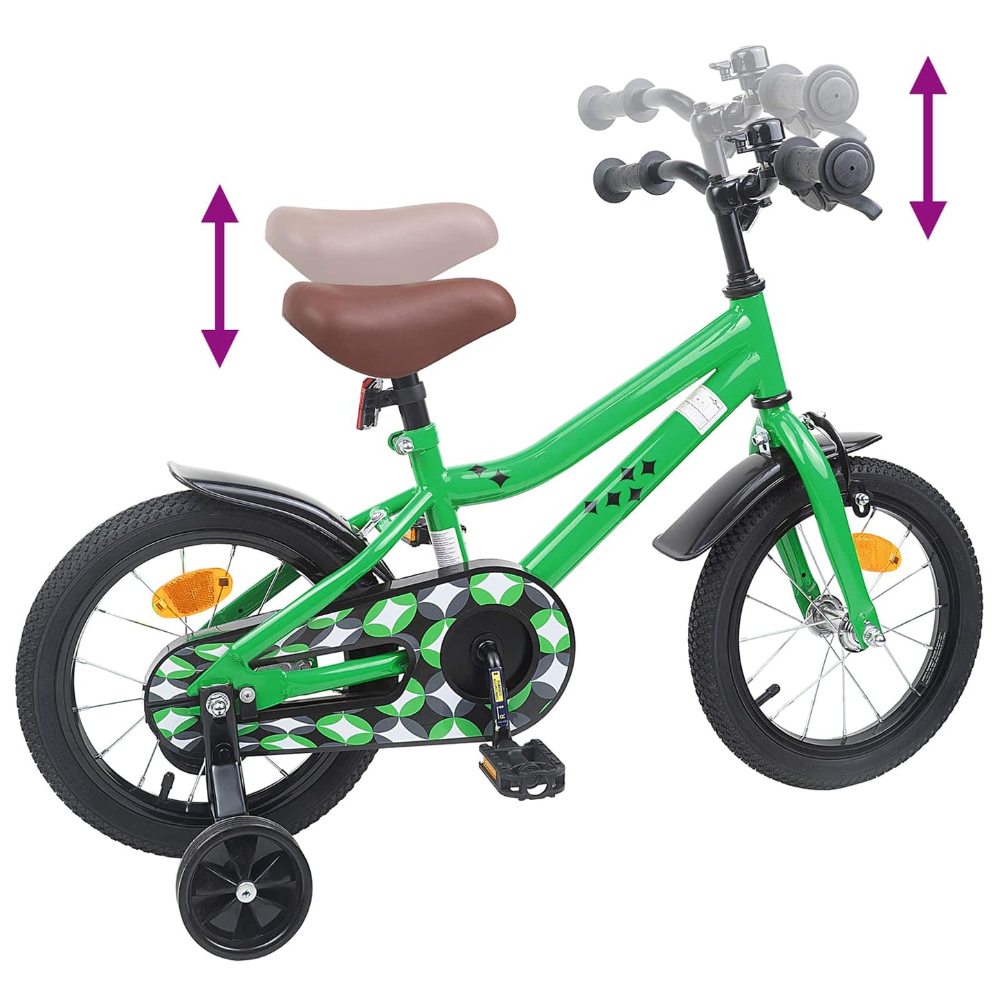 Kinderfahrrad 16 Zoll for 4-6 Years Old Grün