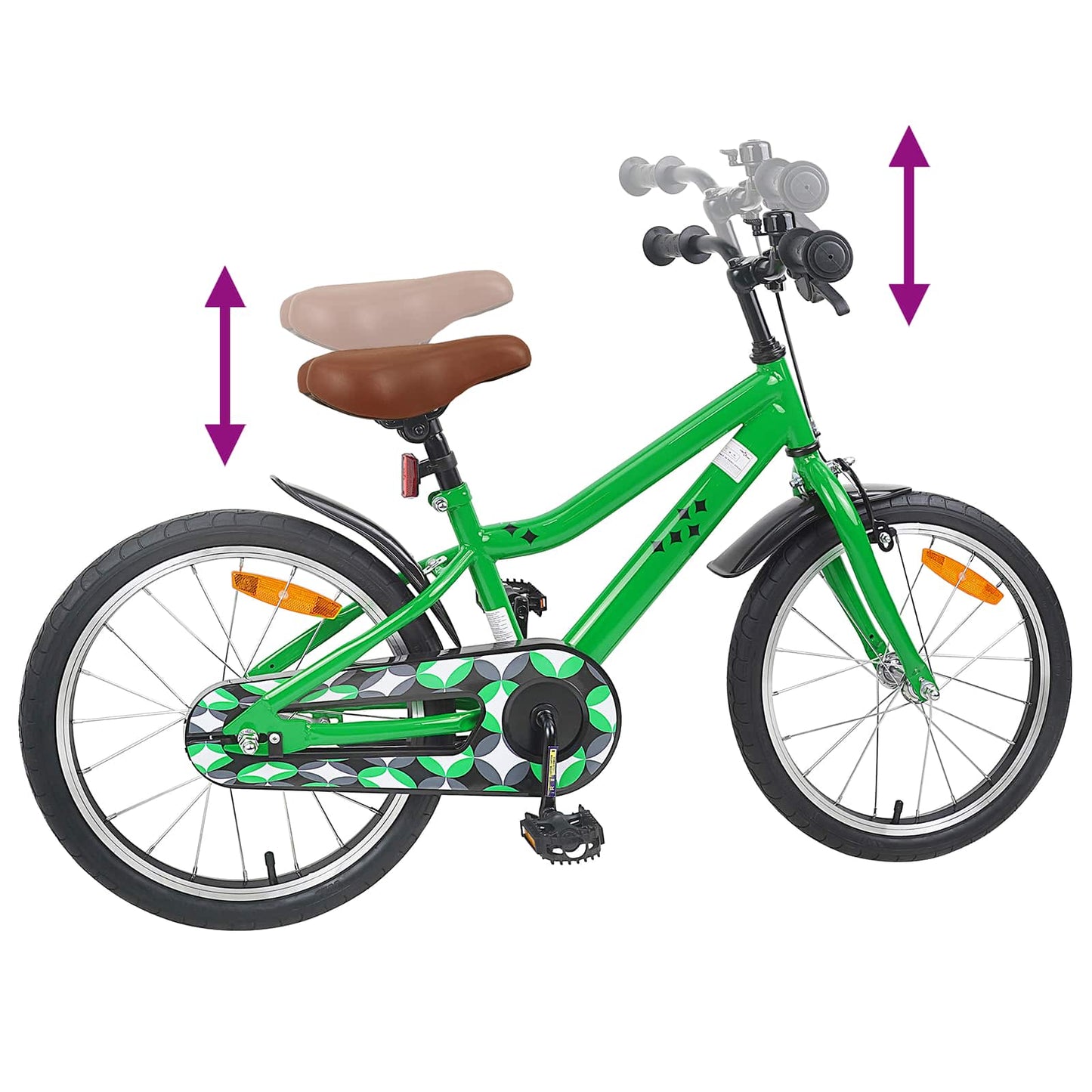 Kinderfahrrad 18 Zoll for 5-7 Years Old Grün