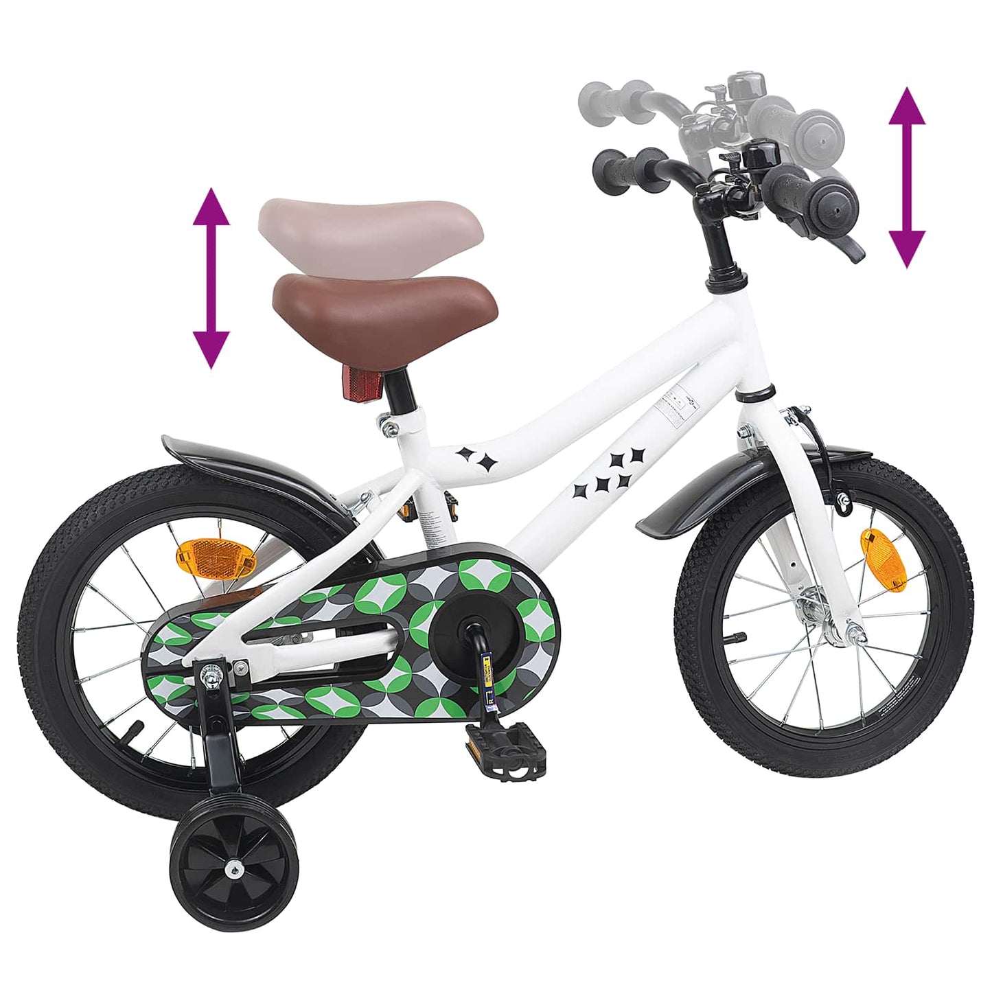 Kinderfahrrad 14 Zoll for 3-5 Years Old Weiß