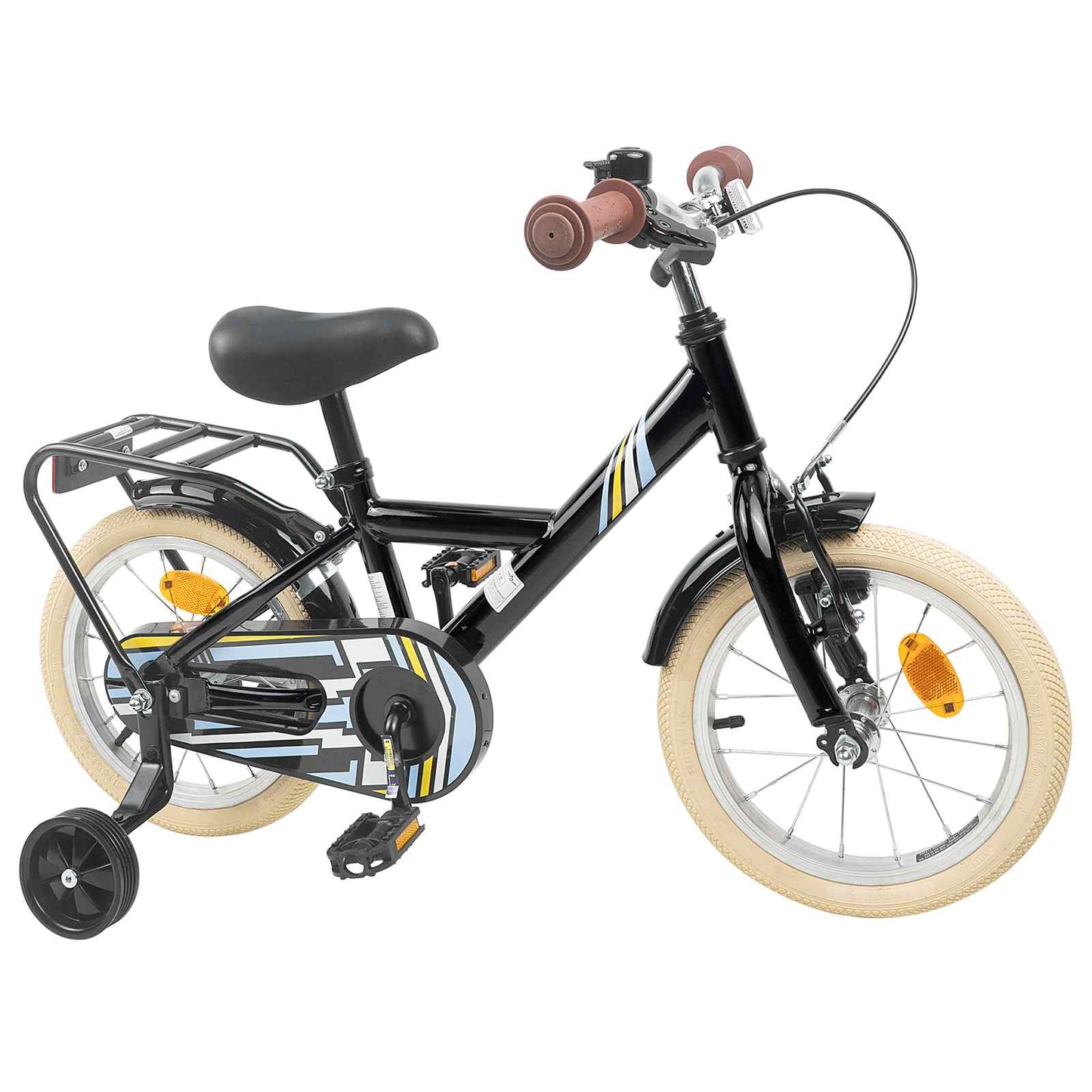 Kinderfahrrad 16 Zoll for 4-6 Years Old Schwarz
