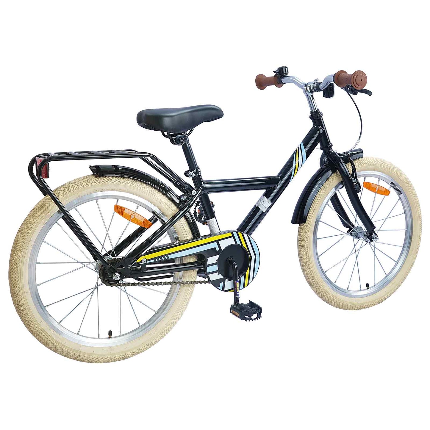 Kinderfahrrad 18 Zoll for 5-7 Years Old Schwarz