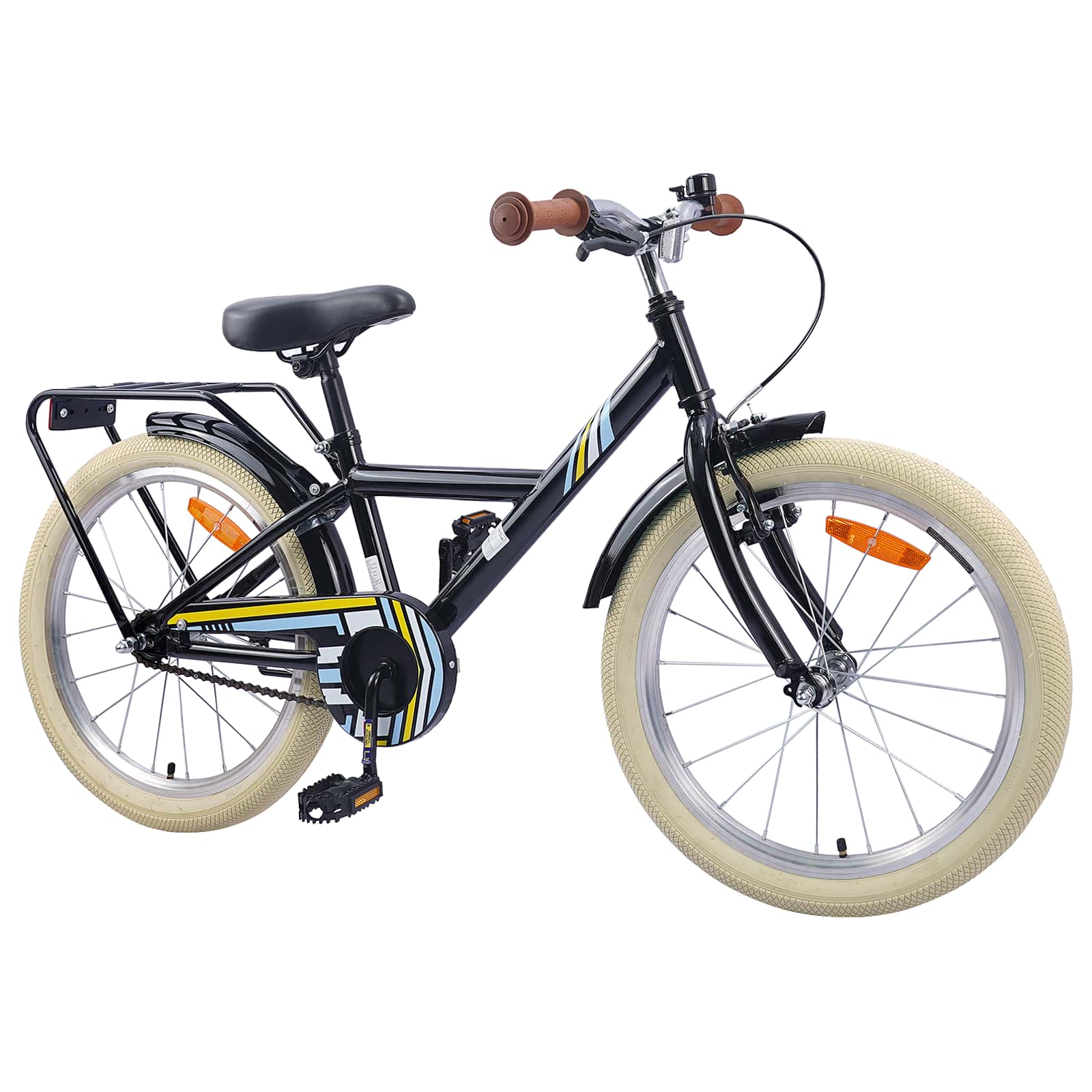 Kinderfahrrad 24 Zoll for 8-12 Years Old Schwarz