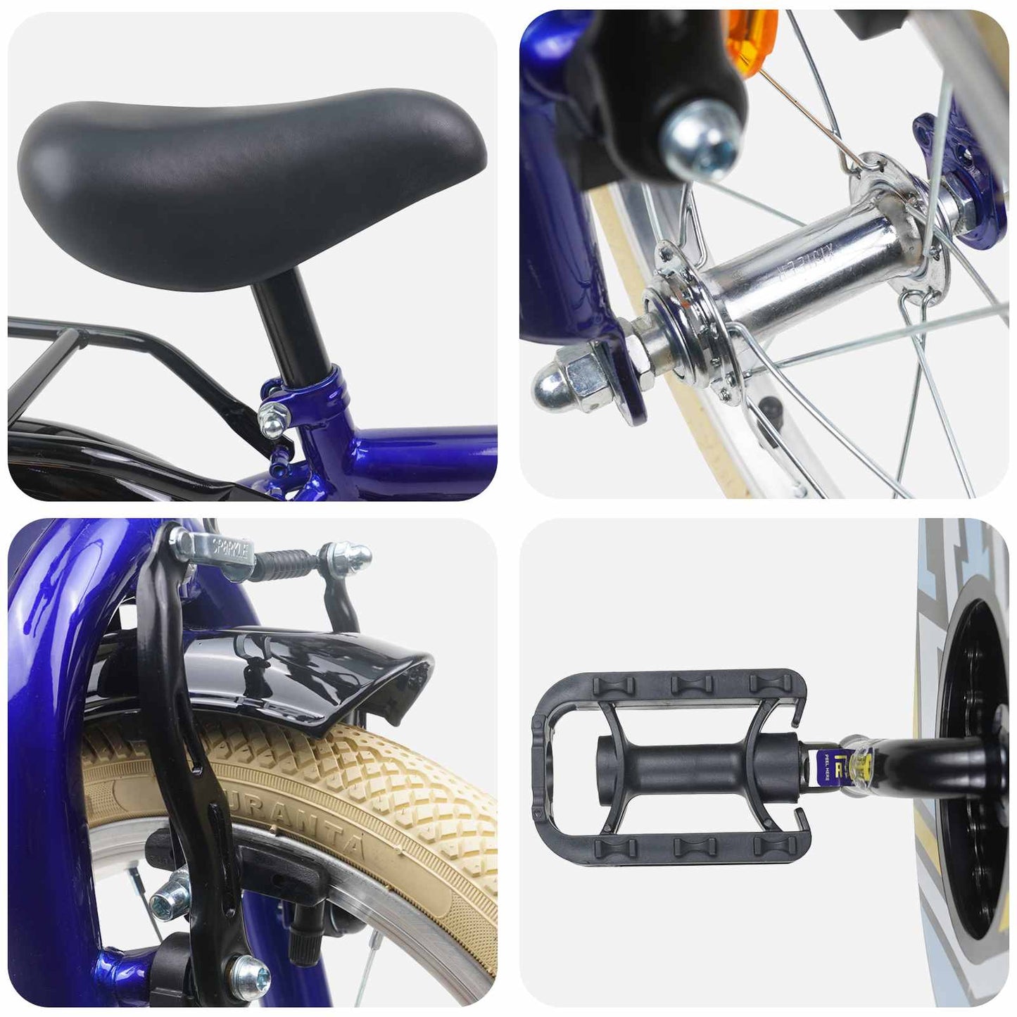 Kinderfahrrad 12 Zoll for 2 to 4 years old Dunkelblau