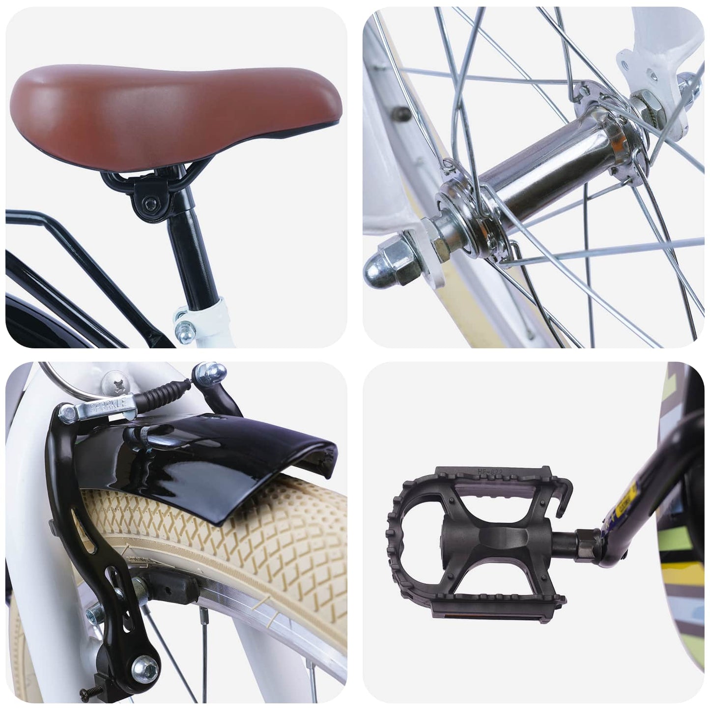 Kinderfahrrad 20 Zoll for kids aged 6 to 11 Weiß