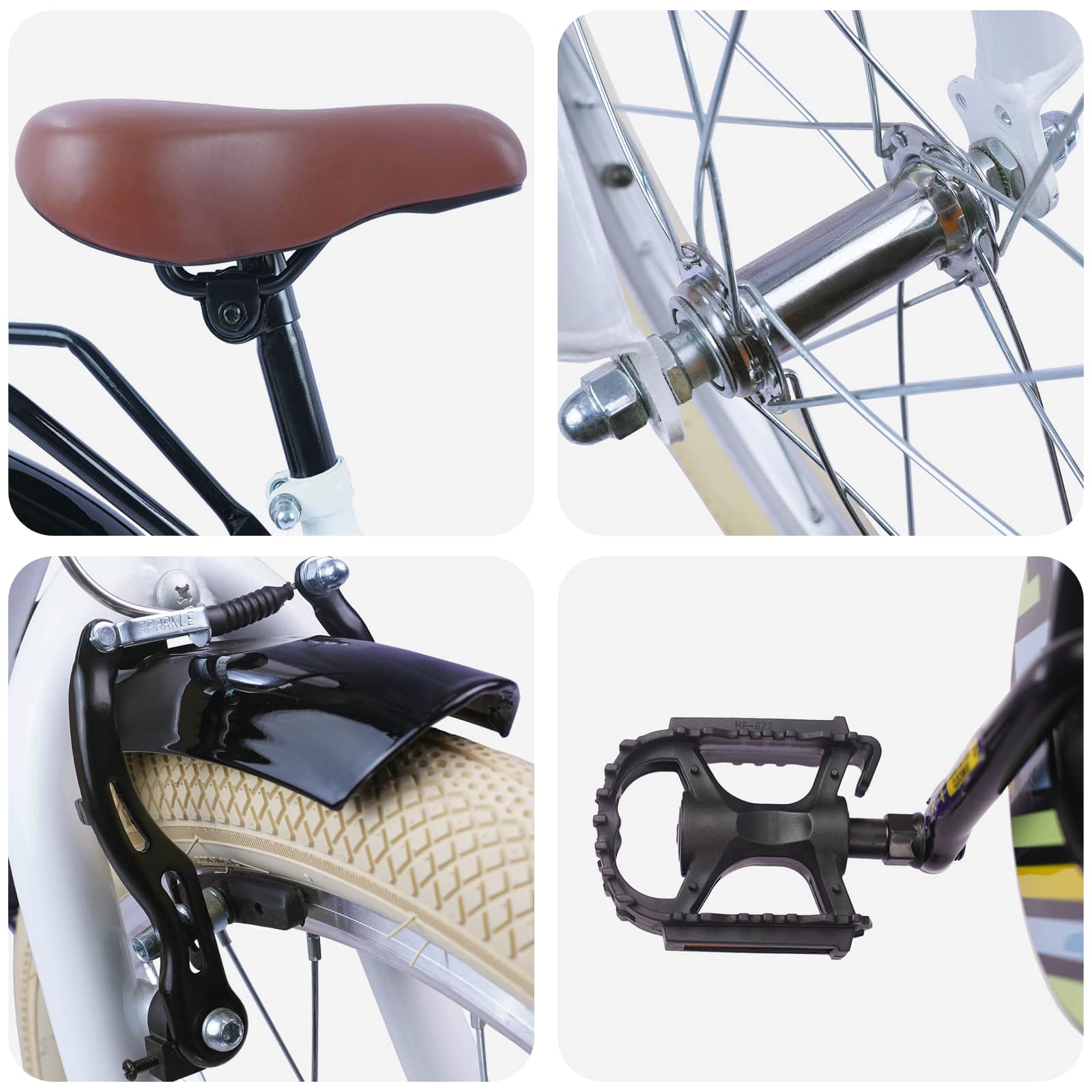 Kinderfahrrad 20 Zoll for kids aged 6 to 11 Weiß