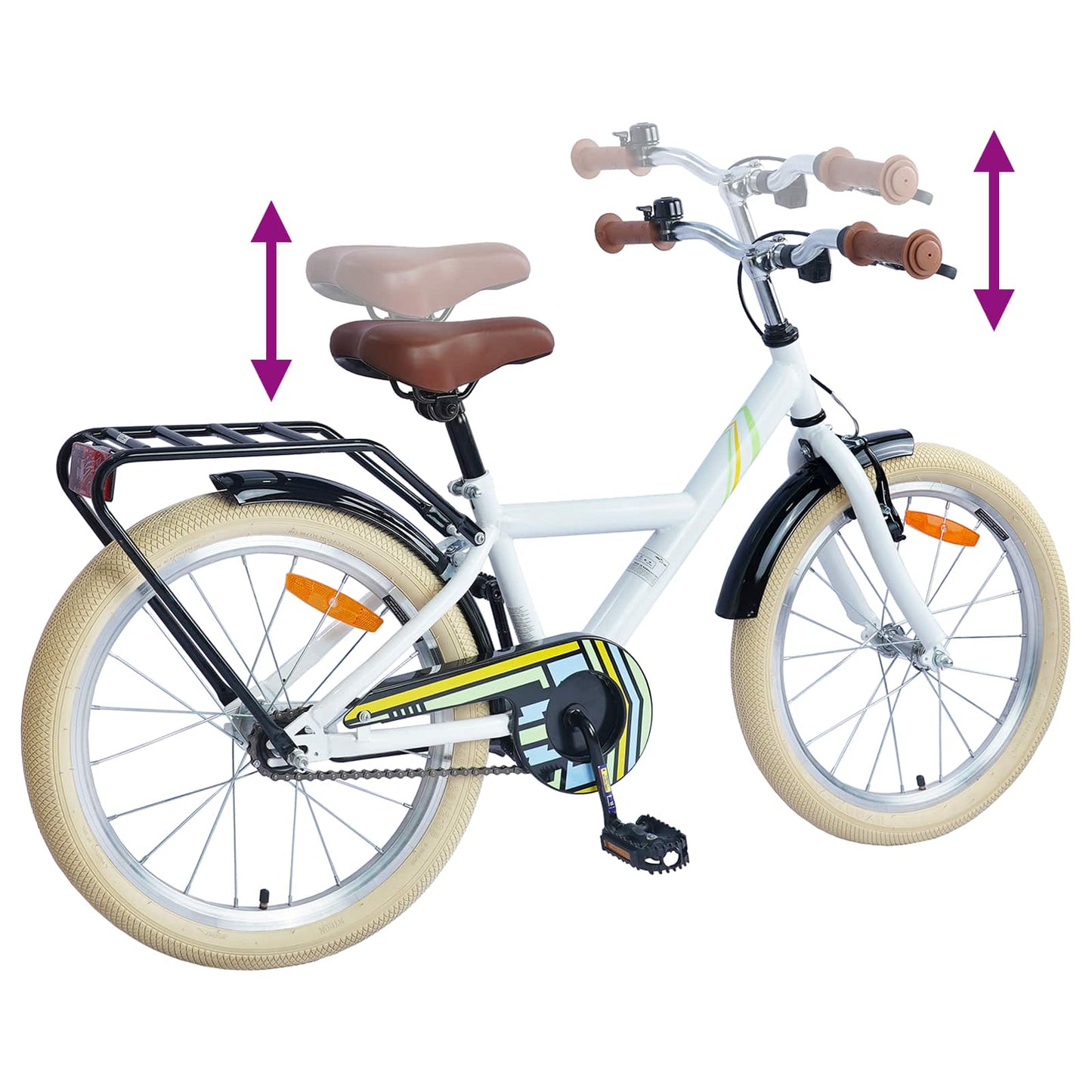 Kinderfahrrad 20 Zoll for kids aged 6 to 11 Weiß