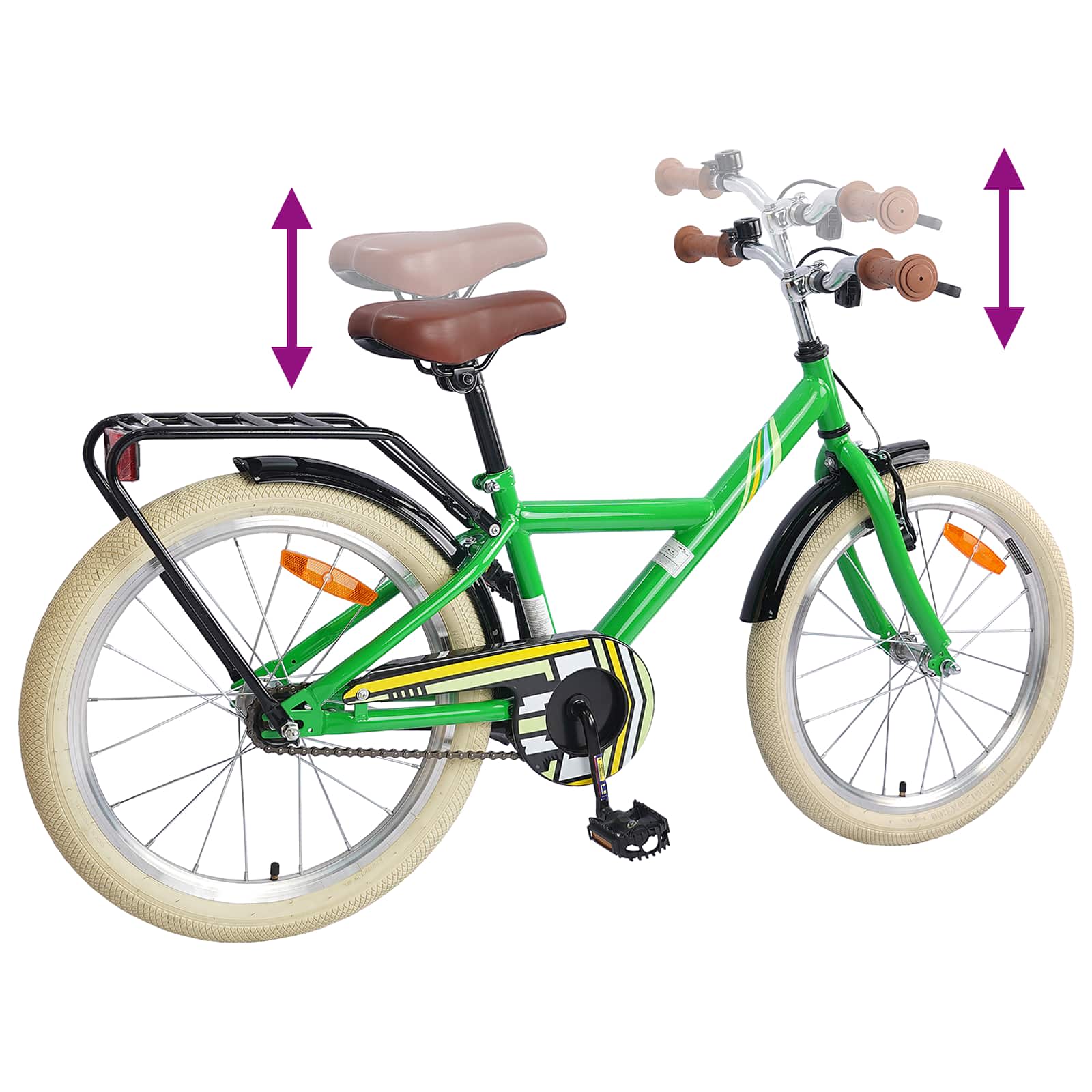 Kinderfahrrad 18 Zoll for 5-7 Years Old Grün