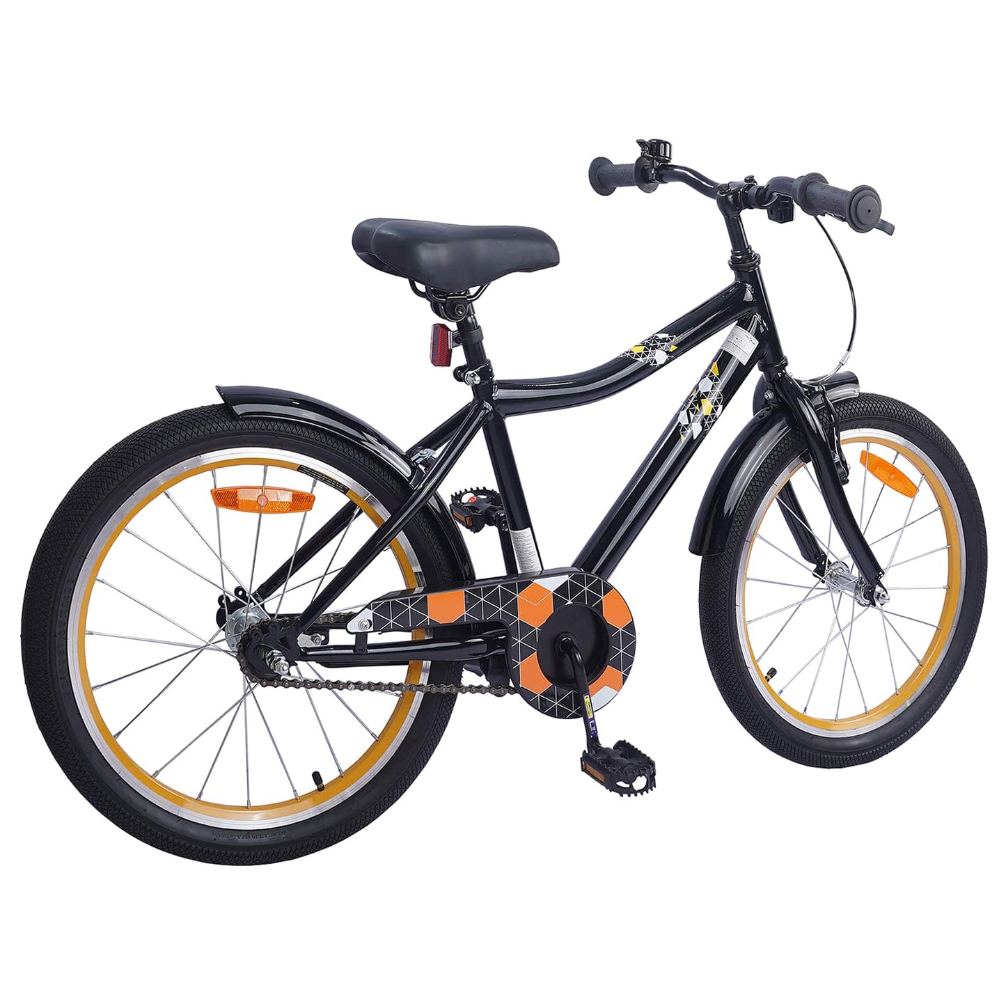 Kinderfahrrad 18 Zoll for 5-7 Years Old Schwarz