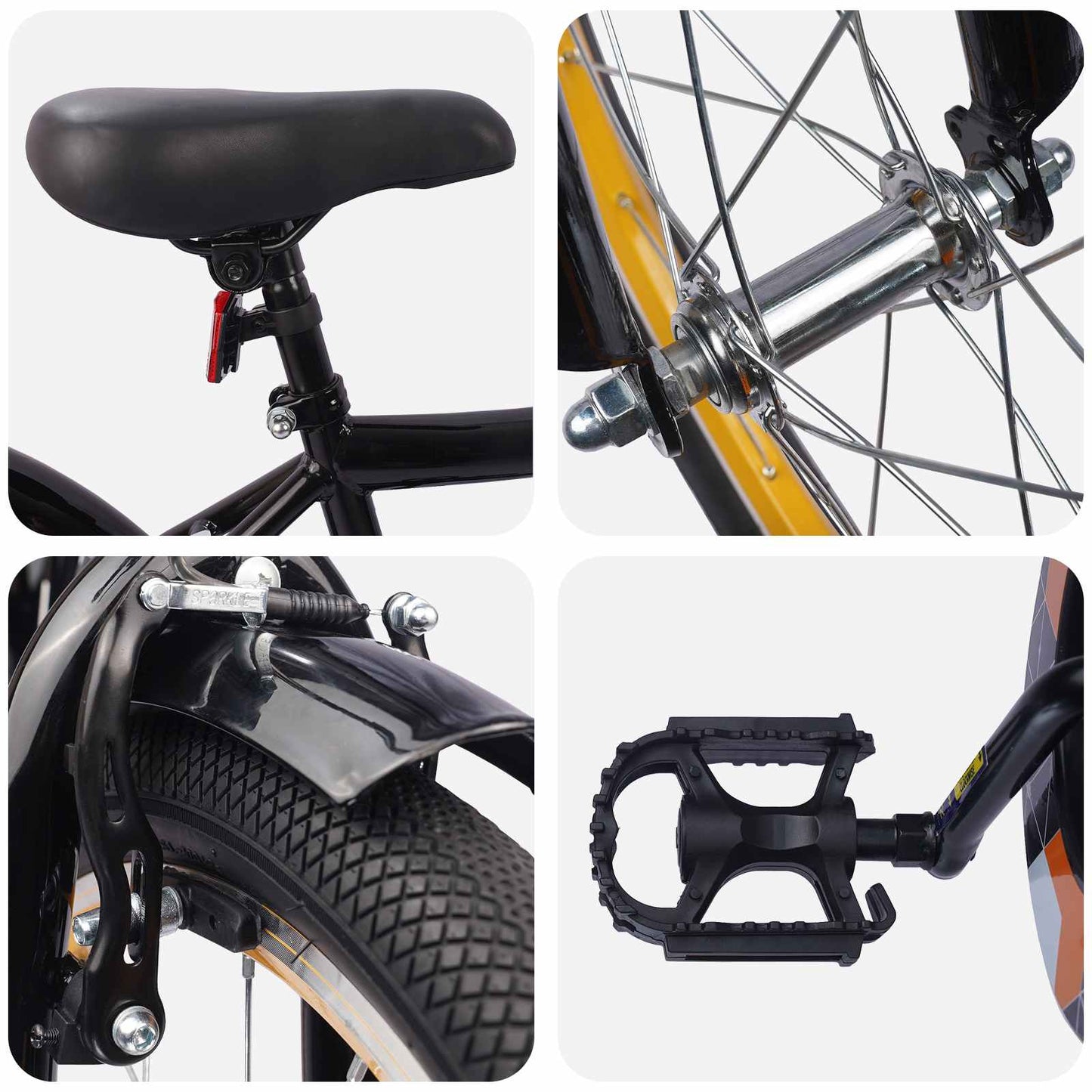 Kinderfahrrad 20 Zoll for kids aged 6 to 11 Schwarz