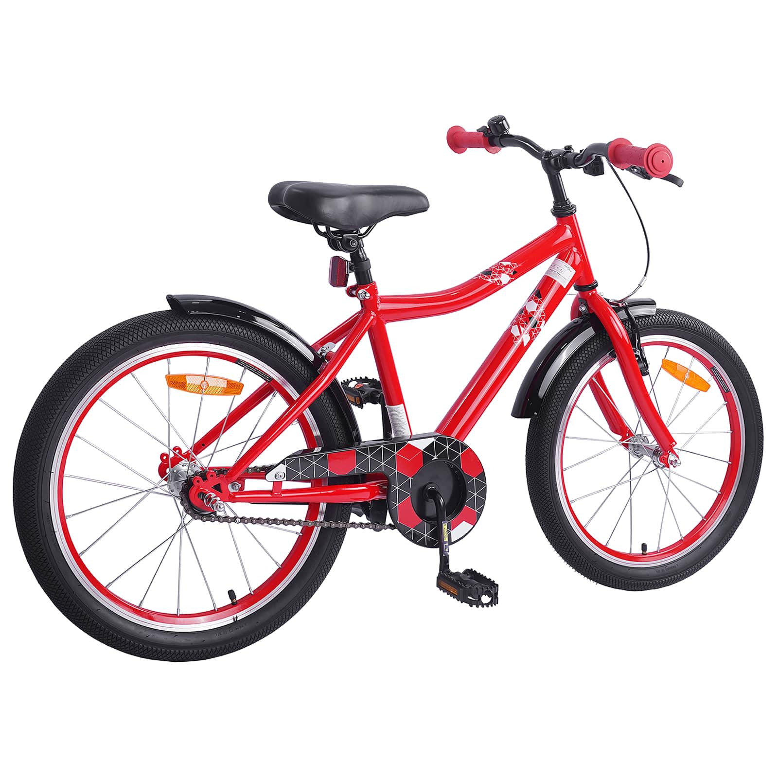 Kinderfahrrad 18 Zoll for 5-7 Years Old Rot
