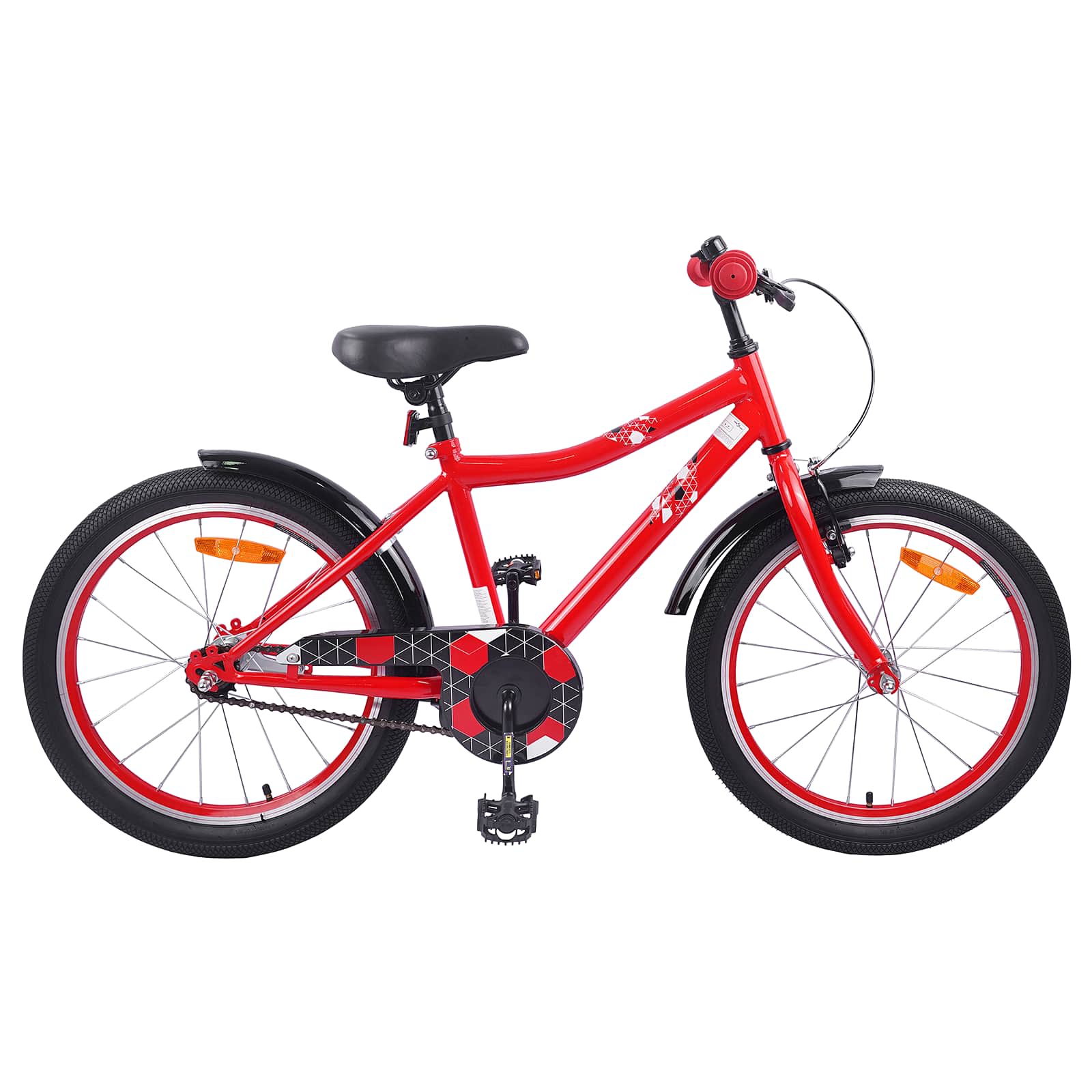 Kinderfahrrad 18 Zoll for 5-7 Years Old Rot