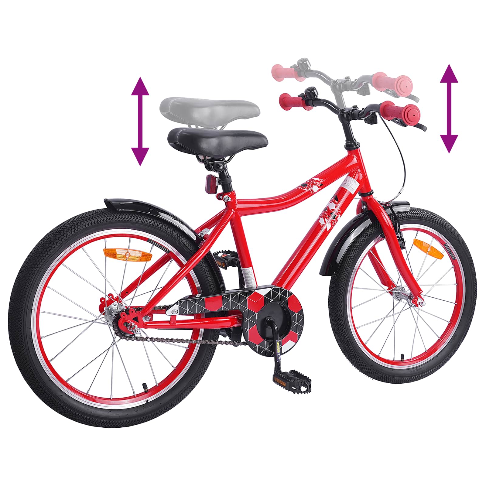 Kinderfahrrad 20 Zoll for kids aged 6 to 11 Rot