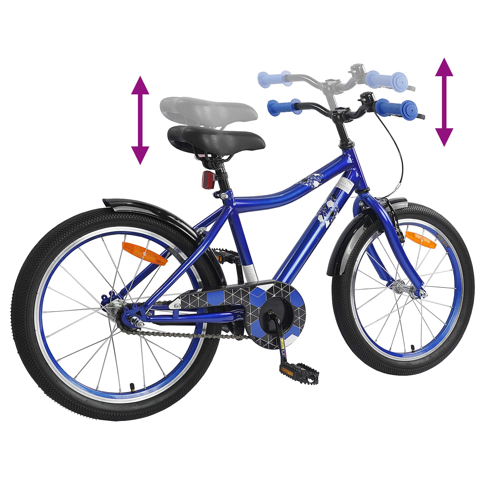 Kinderfahrrad 20 Zoll for kids aged 6 to 11 Dunkelblau