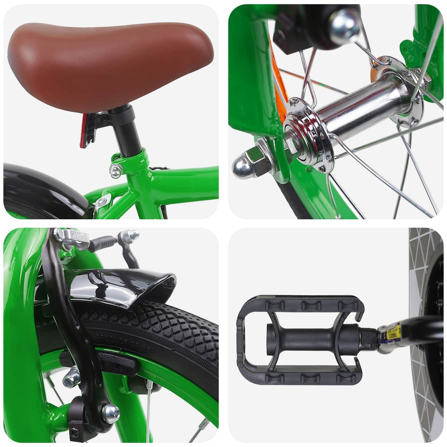 Kinderfahrrad 16 Zoll for 4-6 Years Old Grün