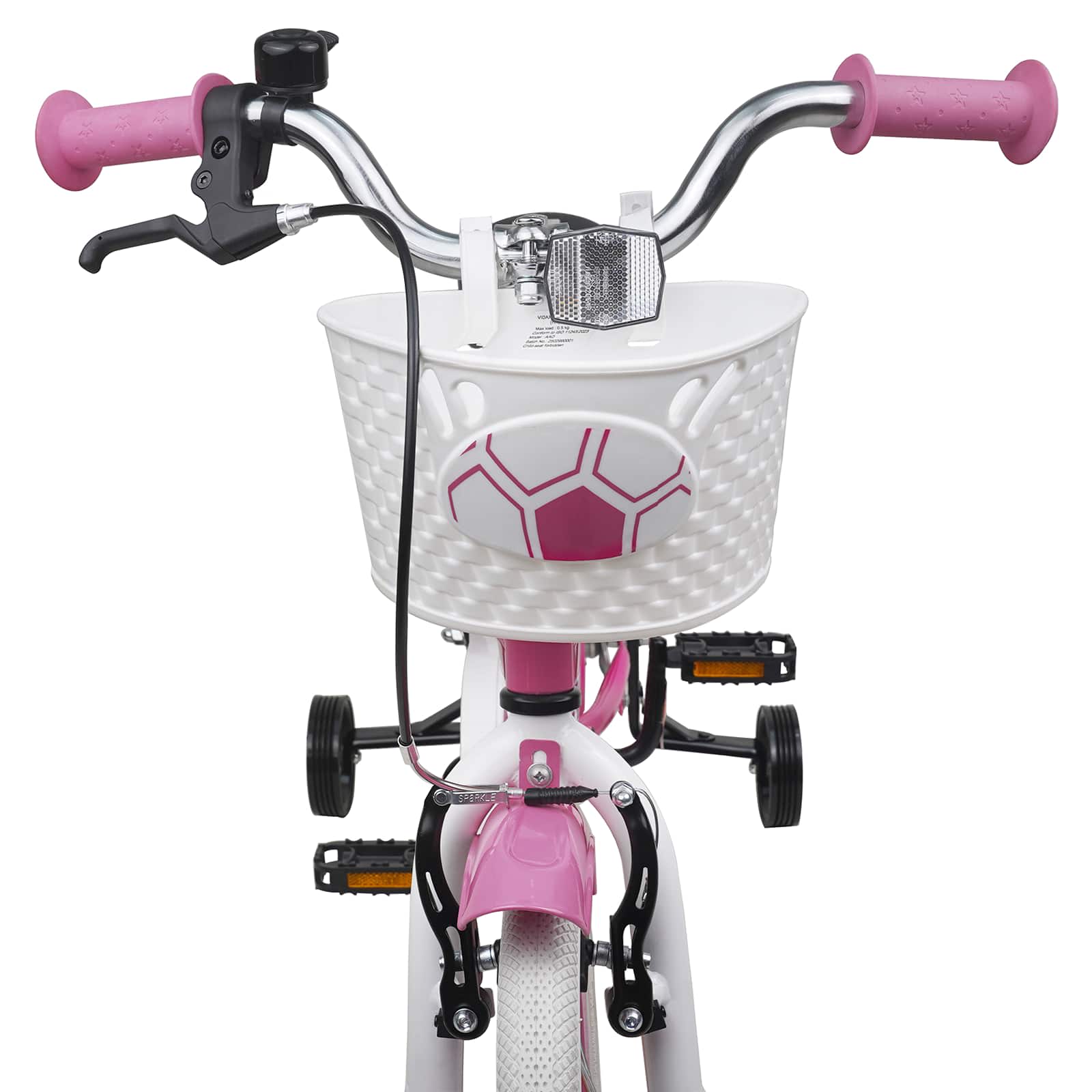 Kinderfahrrad 16 Zoll for 4-6 Years Old Hellrosa