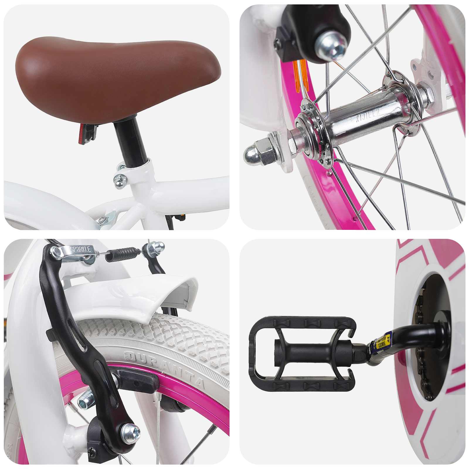 Kinderfahrrad 14 Zoll for 3-5 Years Old Weiß