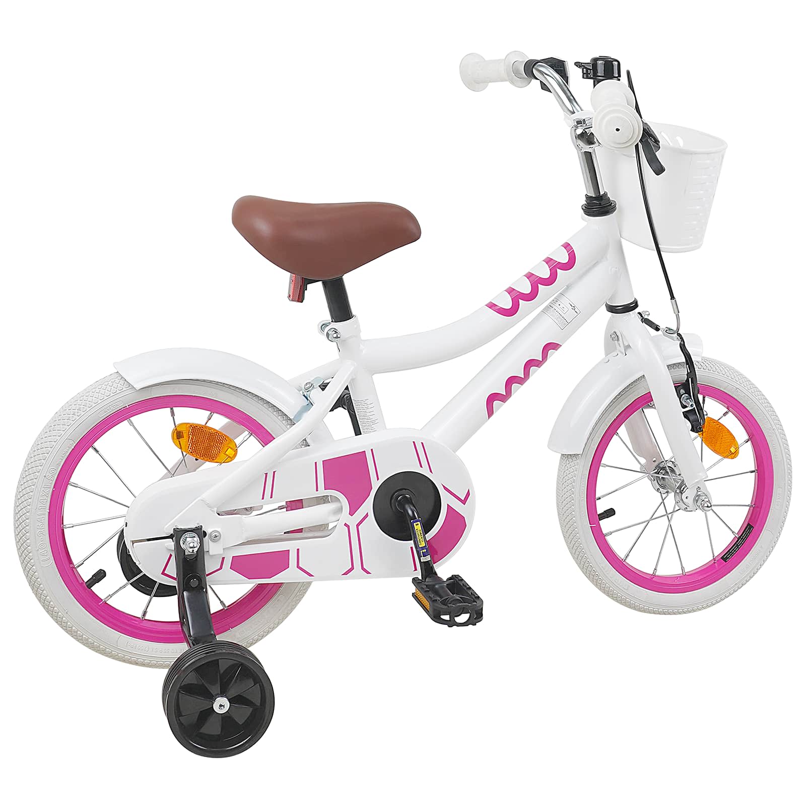 Kinderfahrrad 16 Zoll for 4-6 Years Old Weiß