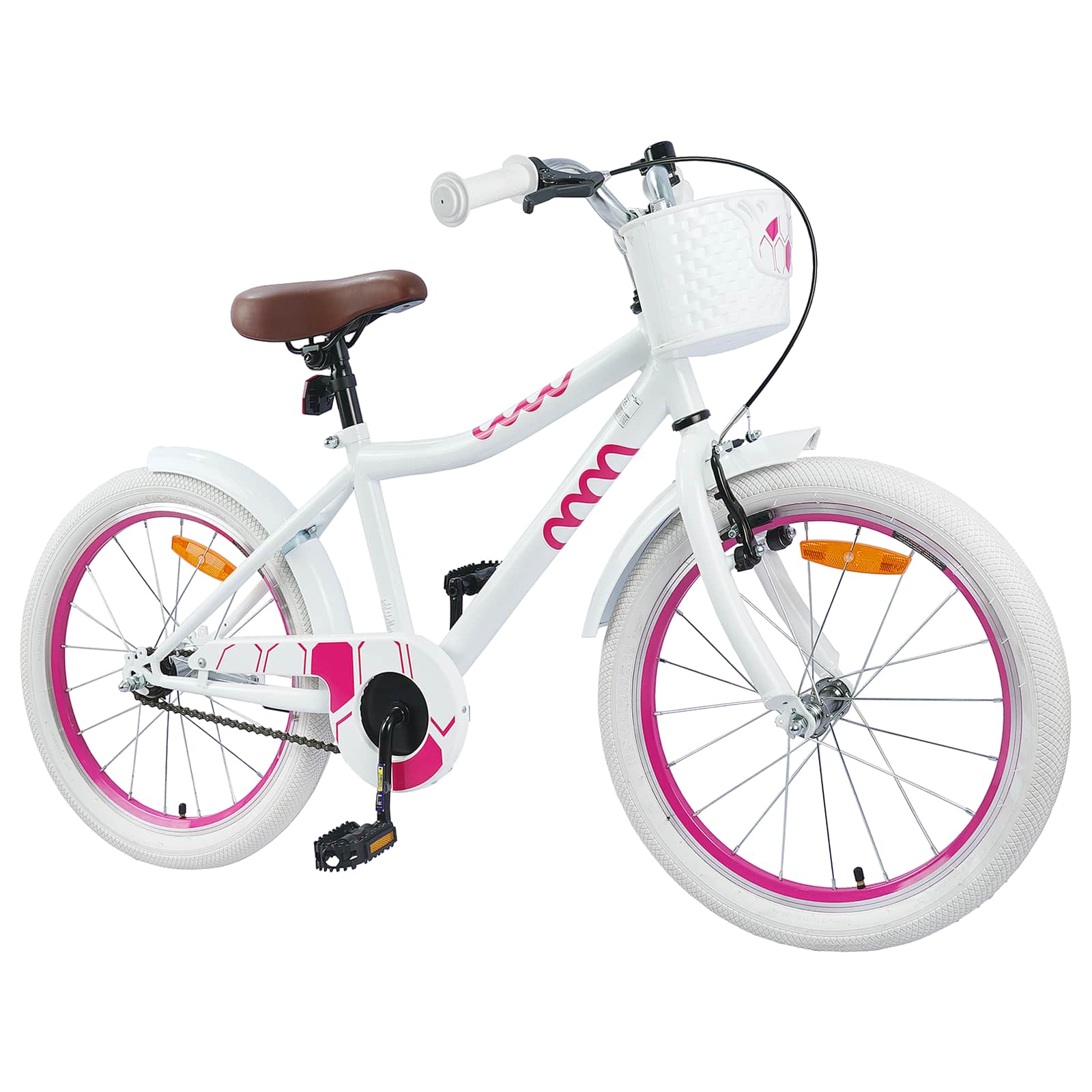 Kinderfahrrad 18 Zoll for 5-7 Years Old Weiß