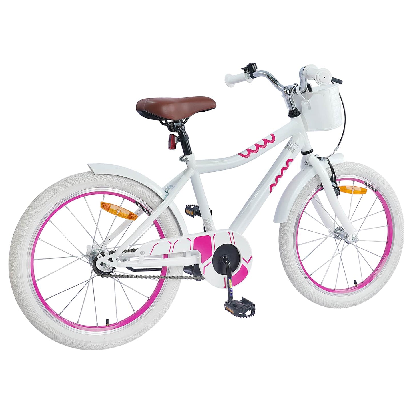 Kinderfahrrad 18 Zoll for 5-7 Years Old Weiß