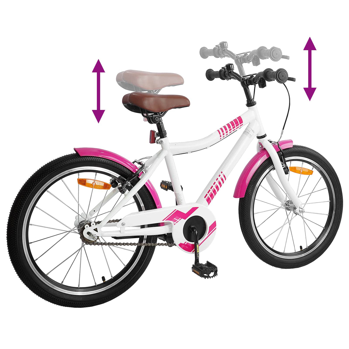 Kinderfahrrad 18 Zoll für 5-7 Jahre alt Rosa