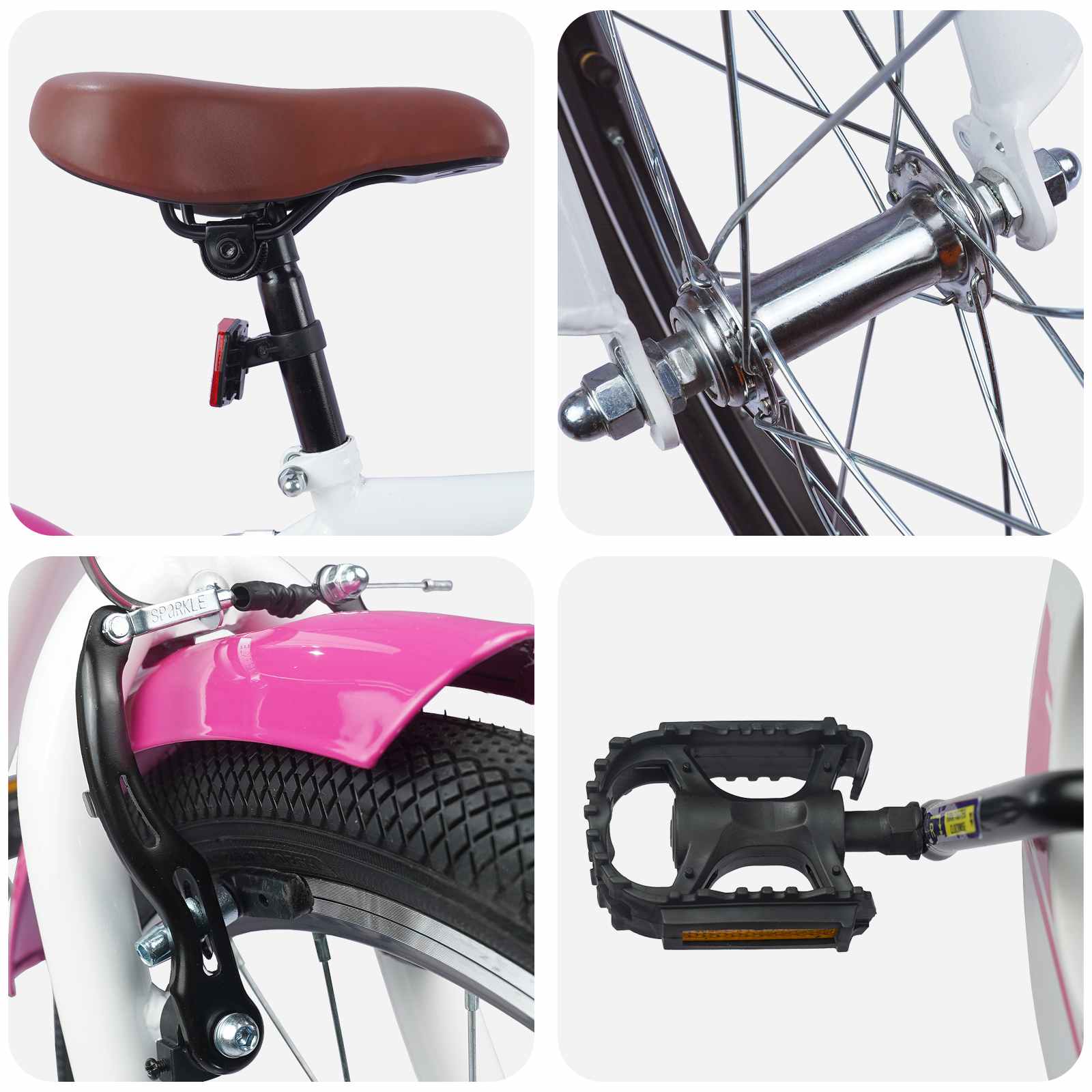 Kinderfahrrad 20 Zoll für 6-11 Jahre alt Rosa