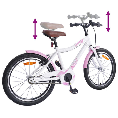 Kinderfahrrad 20 Zoll für 6-11 Jahre alt Hellrosa