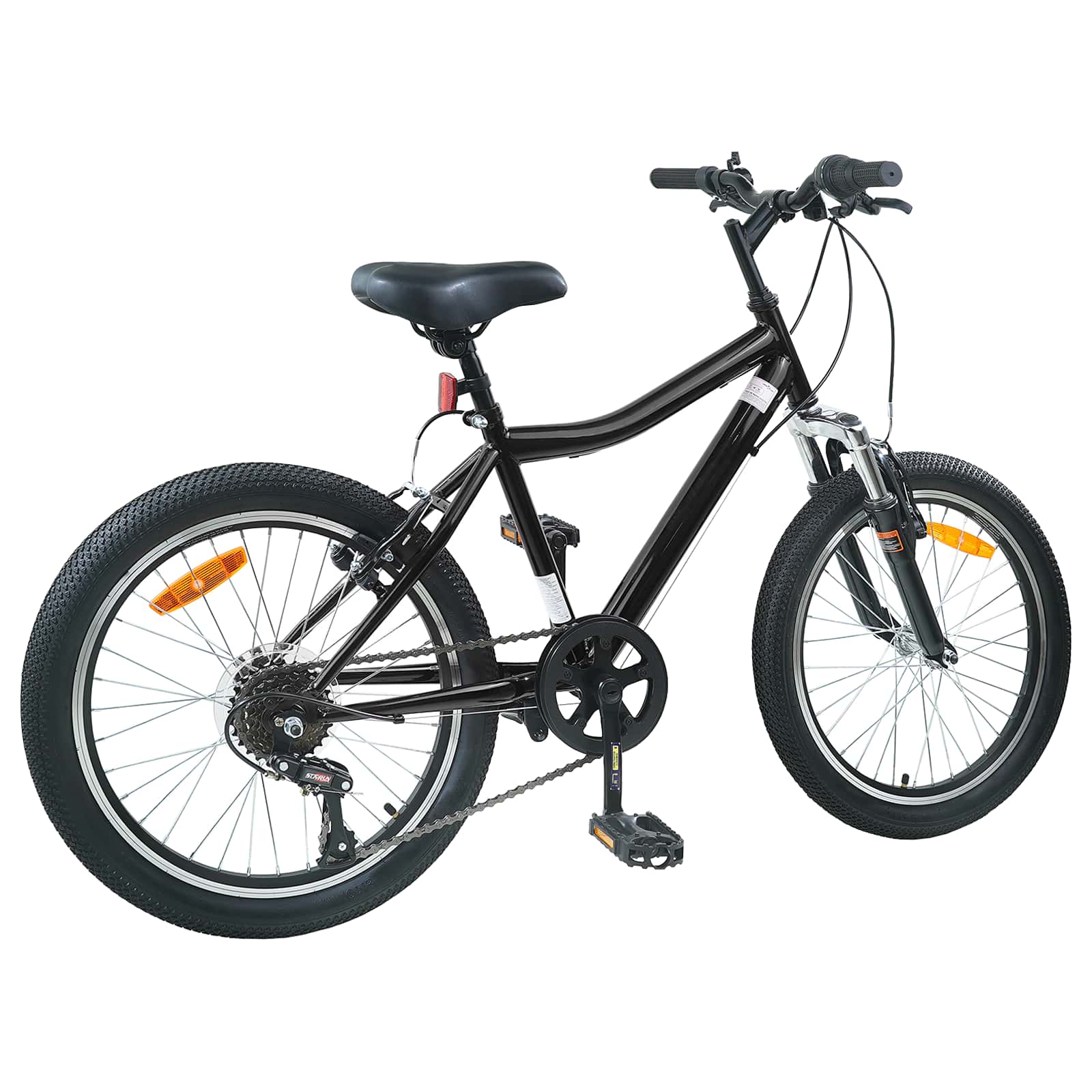Kinderfahrrad 24 Zoll 6-Speed für 8-12 Jahre alt Schwarz